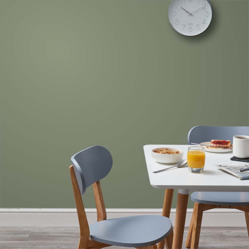 Wilko Walls & Ceilings Deep Sage Silk Emulsion Paint 2.5L Image 4