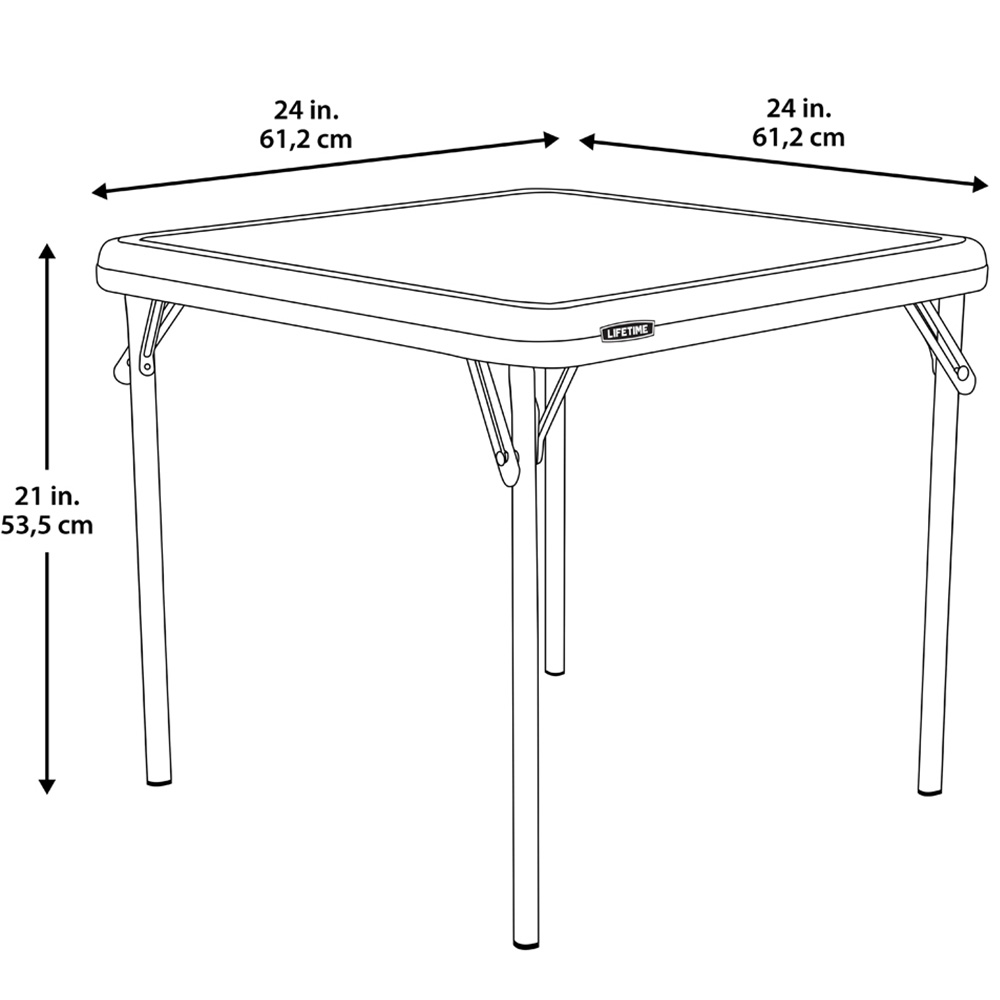 Lifetime Products Kids Square Essential Table Image 9