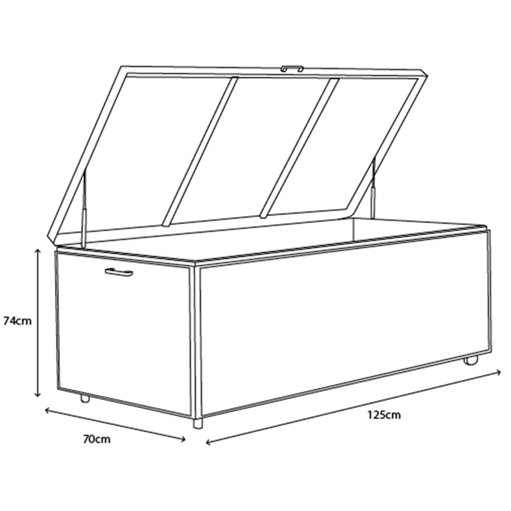 Royce Large Anthracite Outdoor Storage Box Image 9