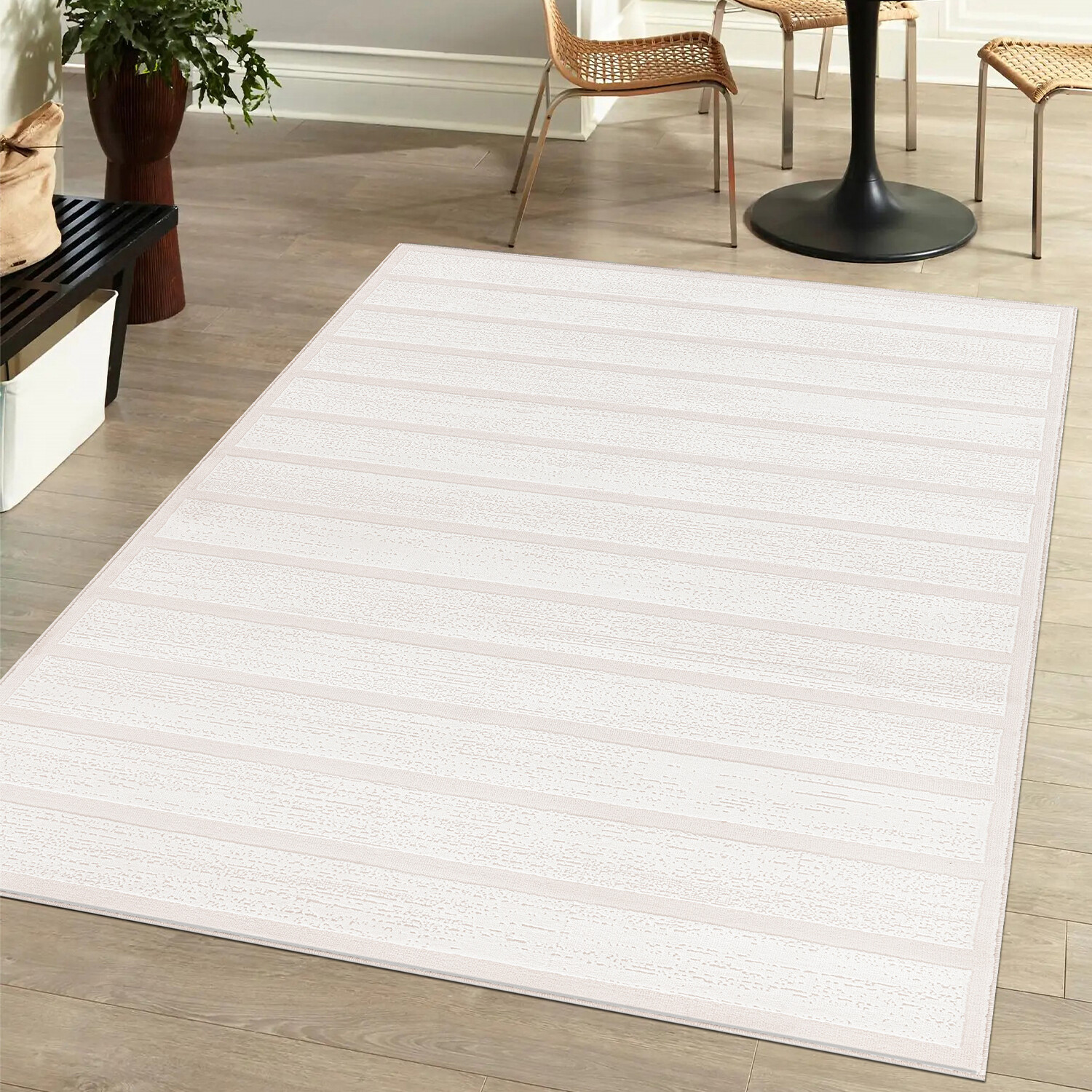 Eden Linear Rug - Cream / 120cm Image 2