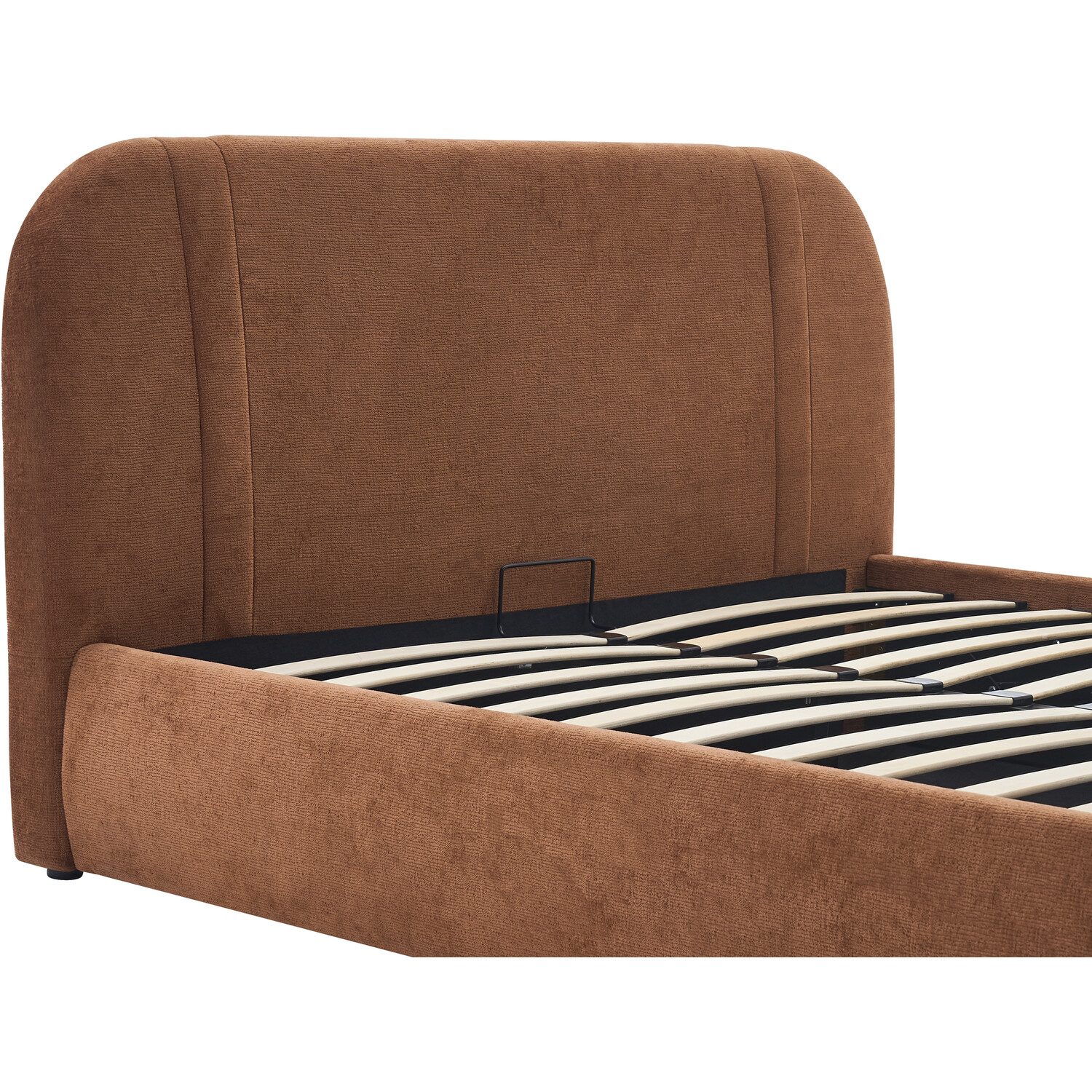 Rhea Ottoman Bed Brown Double Image 7