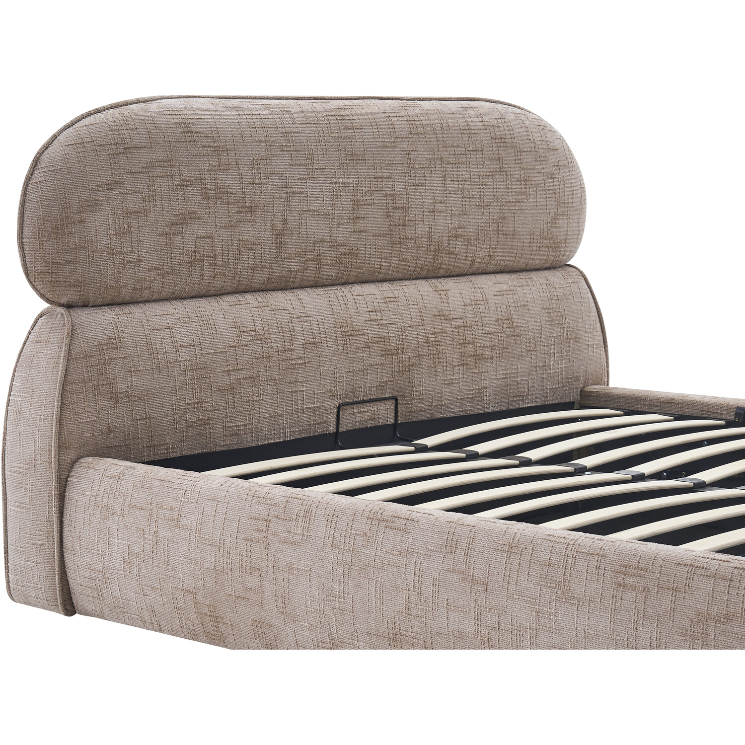 Rhea Ottoman Bed Brown King Image 10
