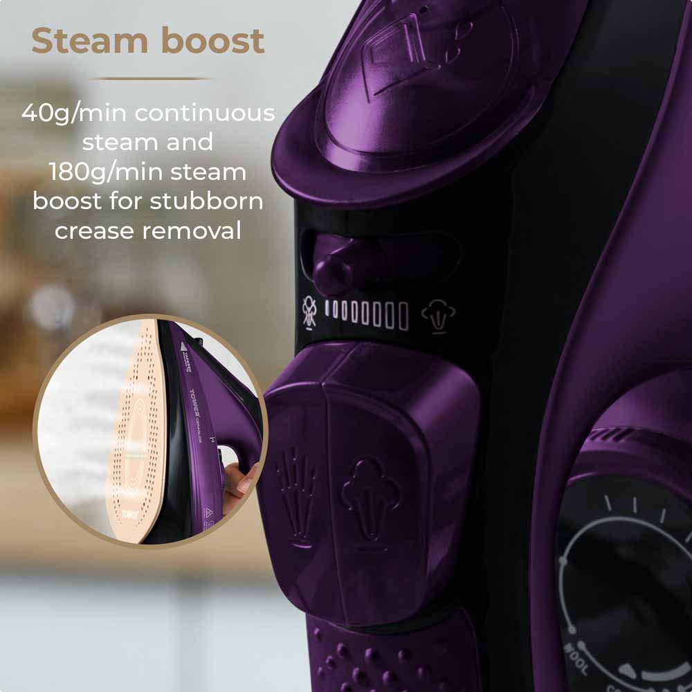 Tower CeraGlide Cord Cordless Iron 2400W   Image 6