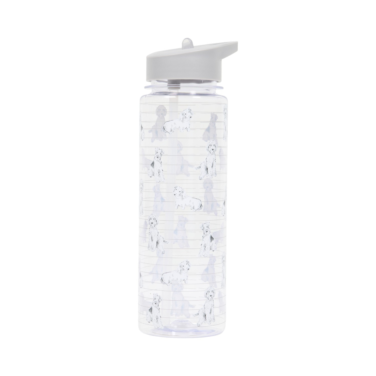 Waggy Tails Sports Bottle Clear Image 2