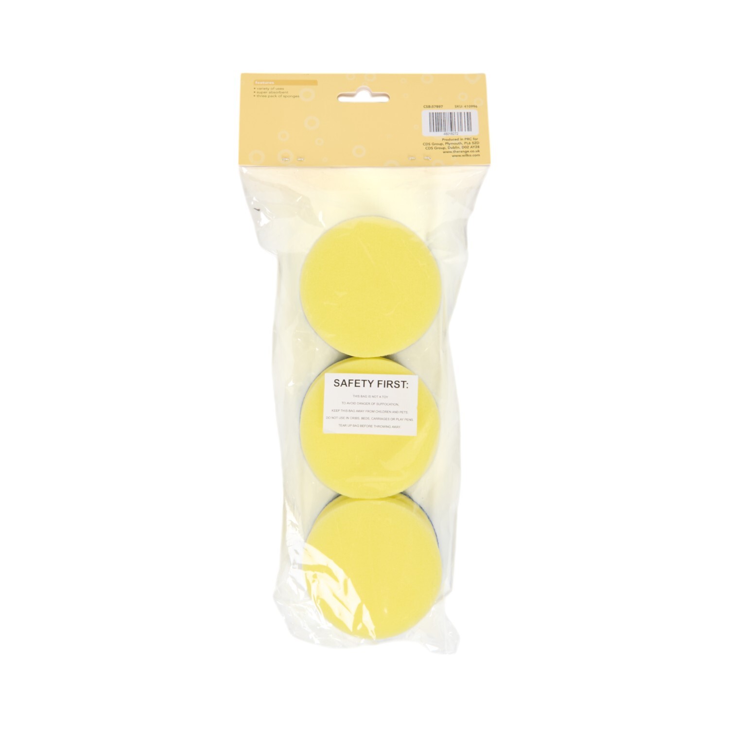 Wilko Pack of 3 2 layer Scouring Sponges Image 3