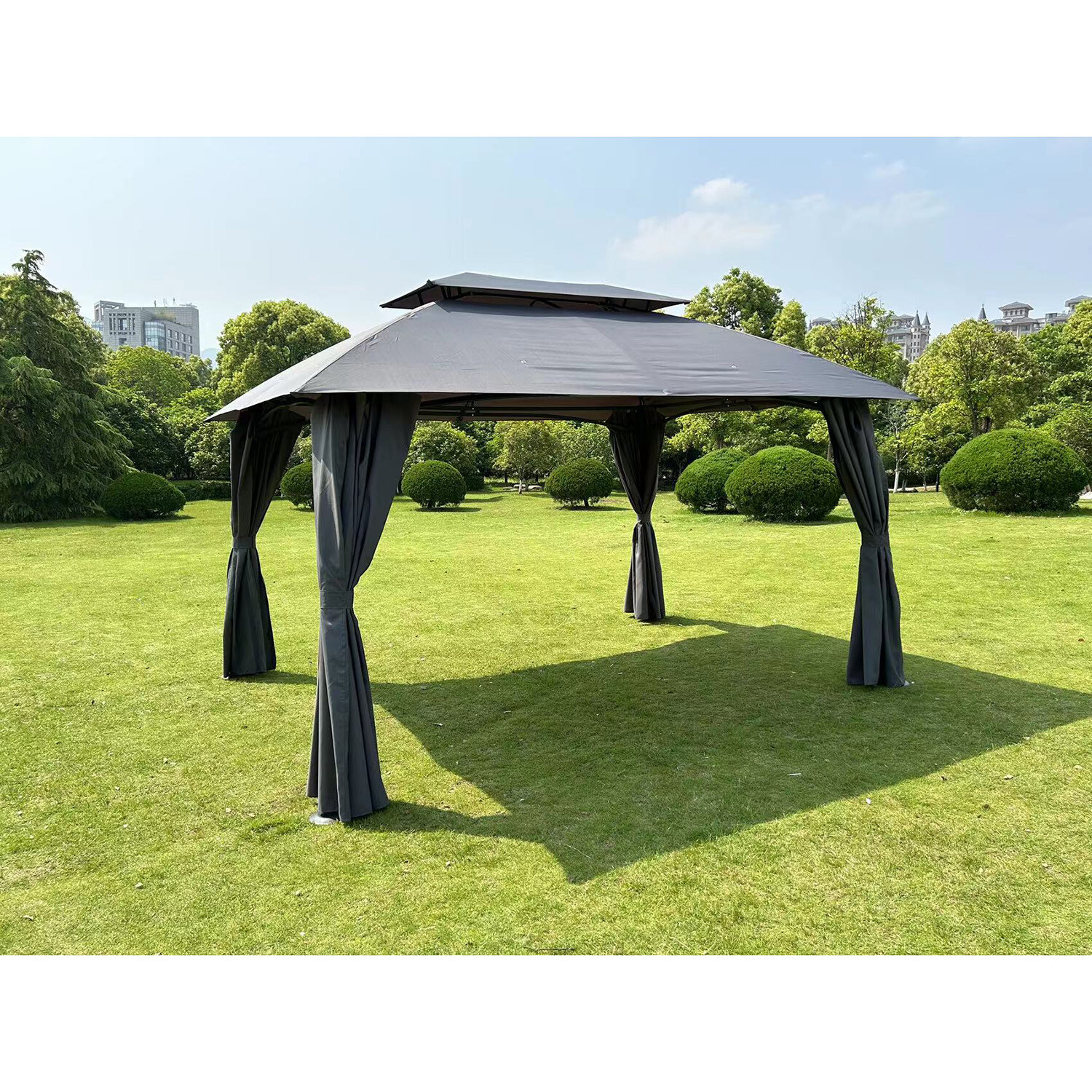 New Hampshire Grey Gazebo Canopy - Grey / 3m Image 2
