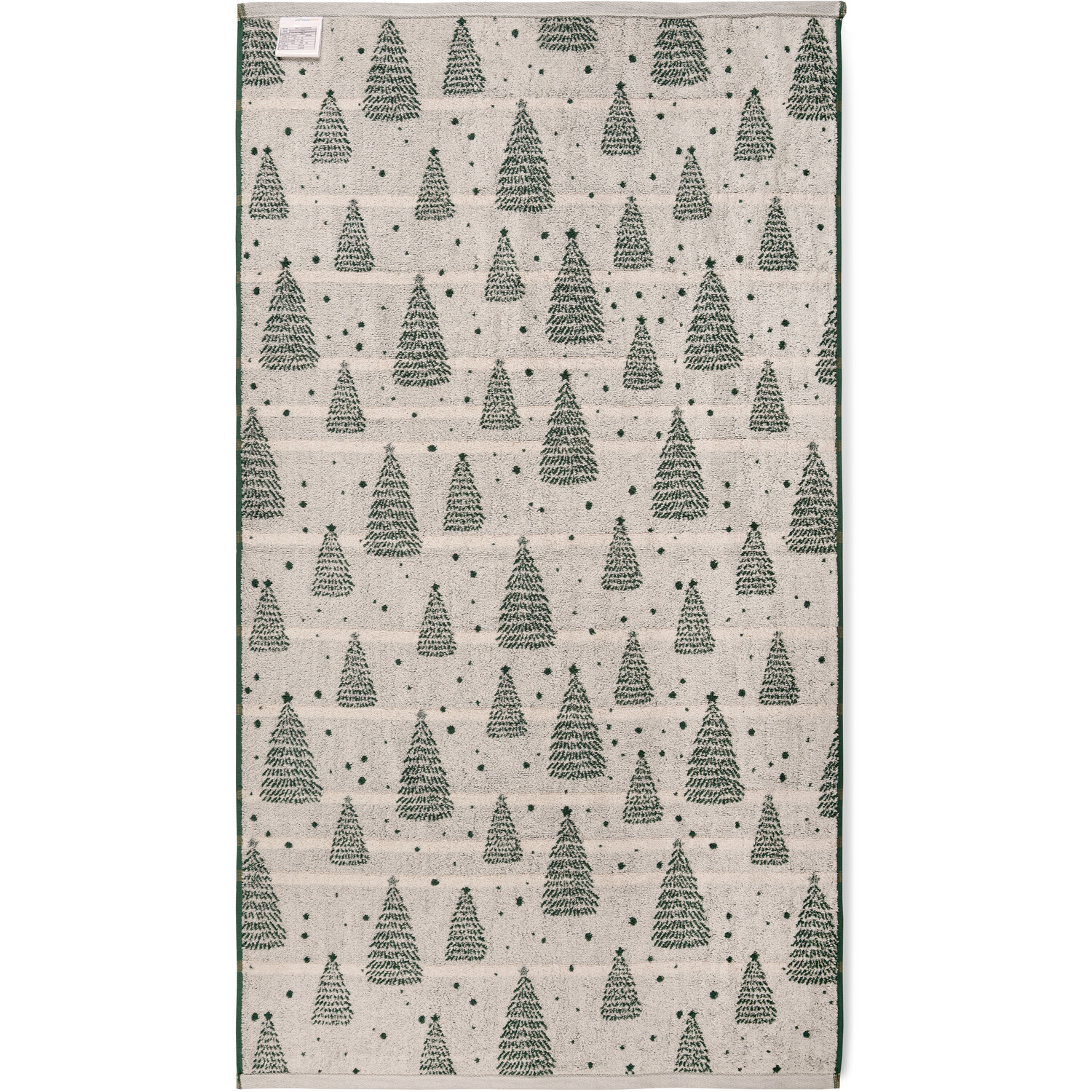 Christmas Trees Towel Green 80cm Image 2