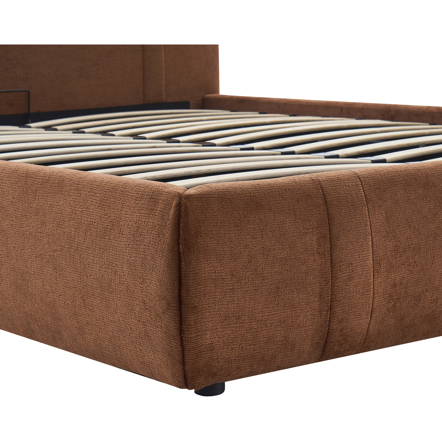 Rhea Ottoman Bed Brown Double Image 11