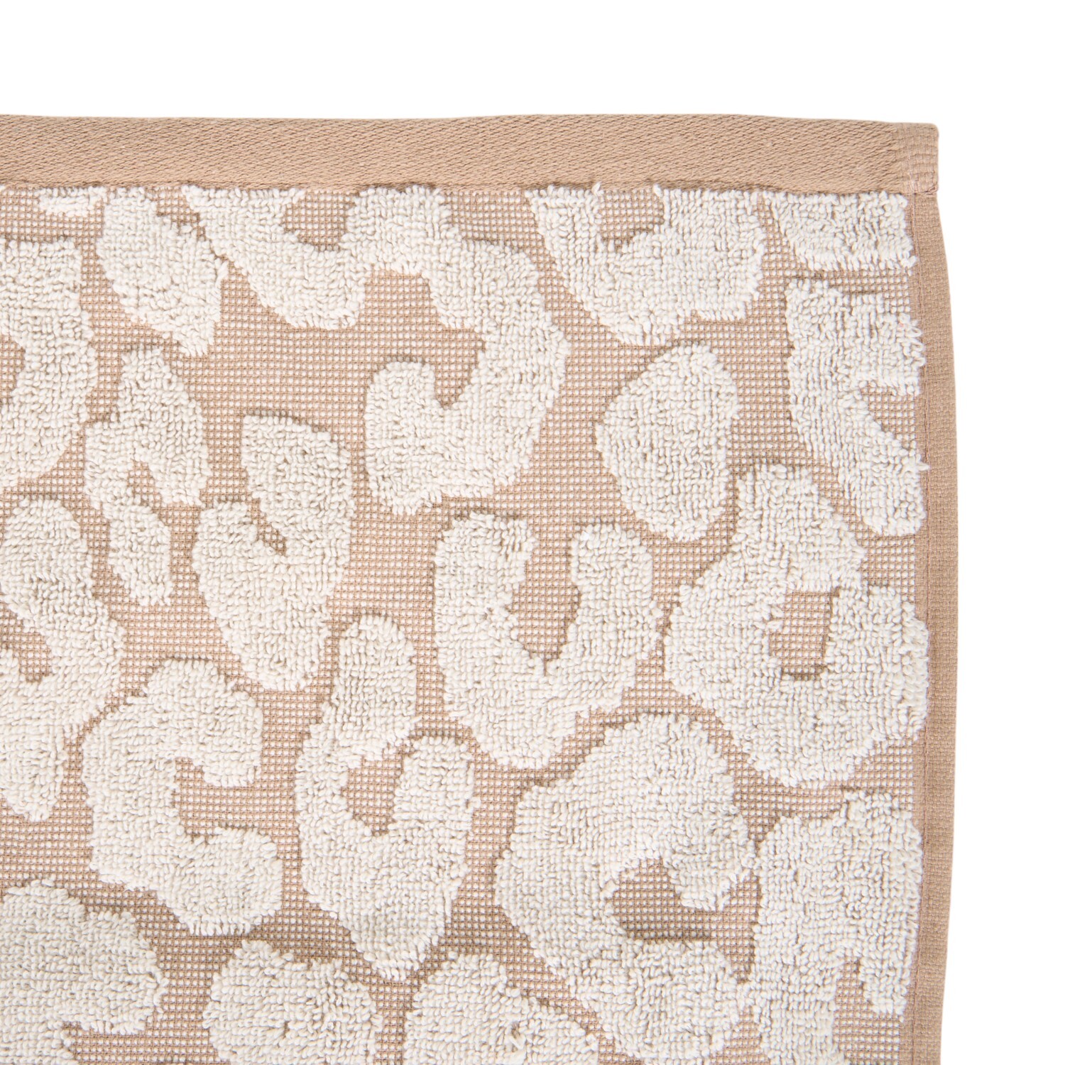 Soft Leopard Bath Towel Cream Image 4