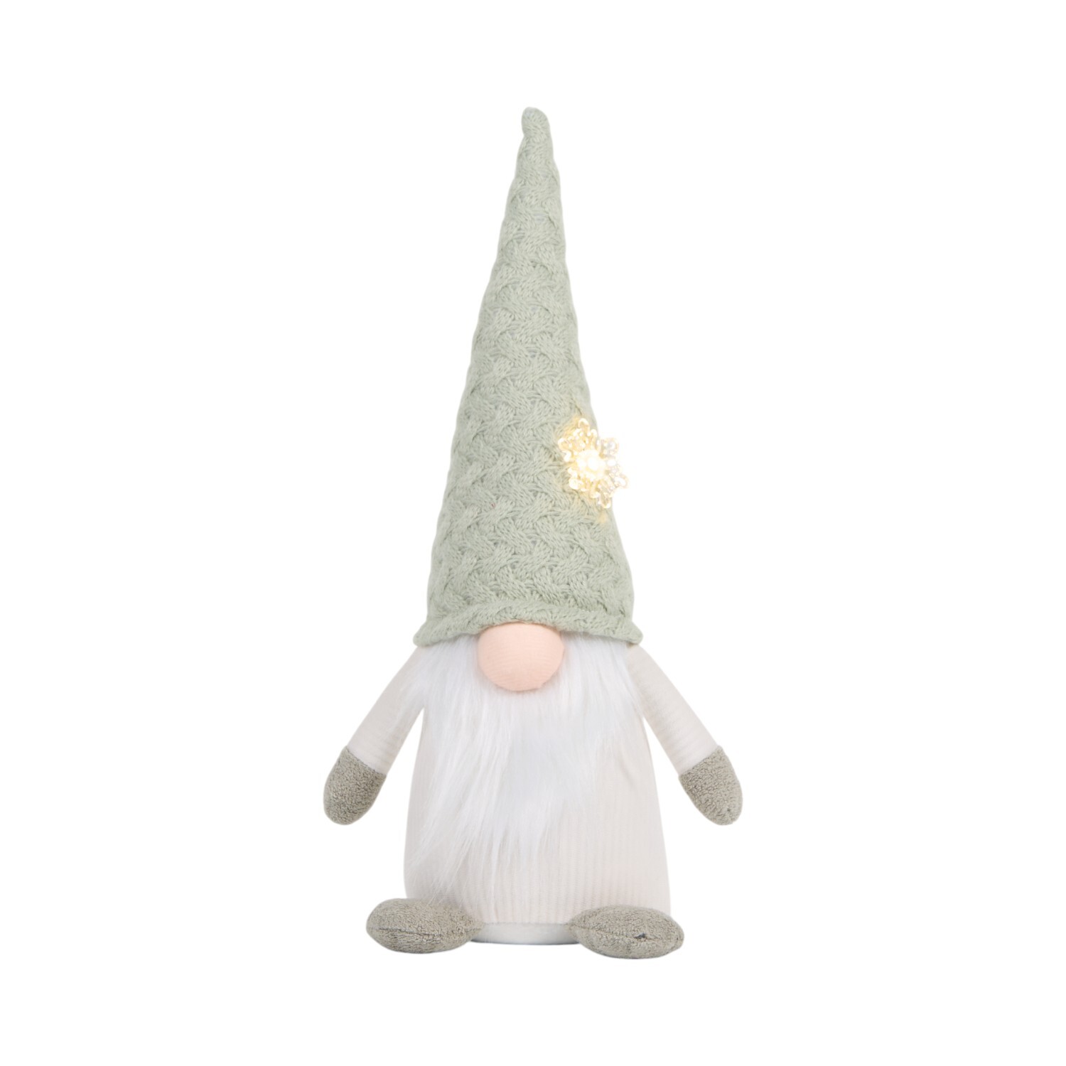 Knitted Sage Gonk with LED Snowflake Sage Image 8