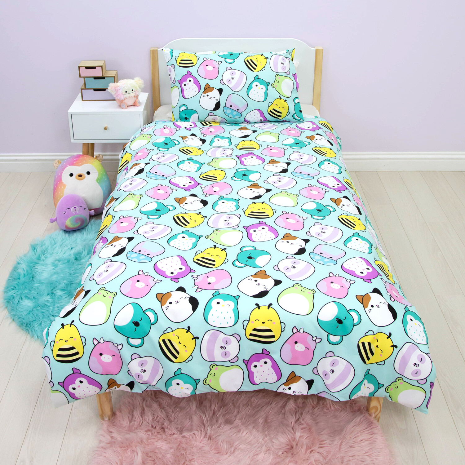 Squishmallows Happy Duvet Cover and Pillowcase Set Image 9