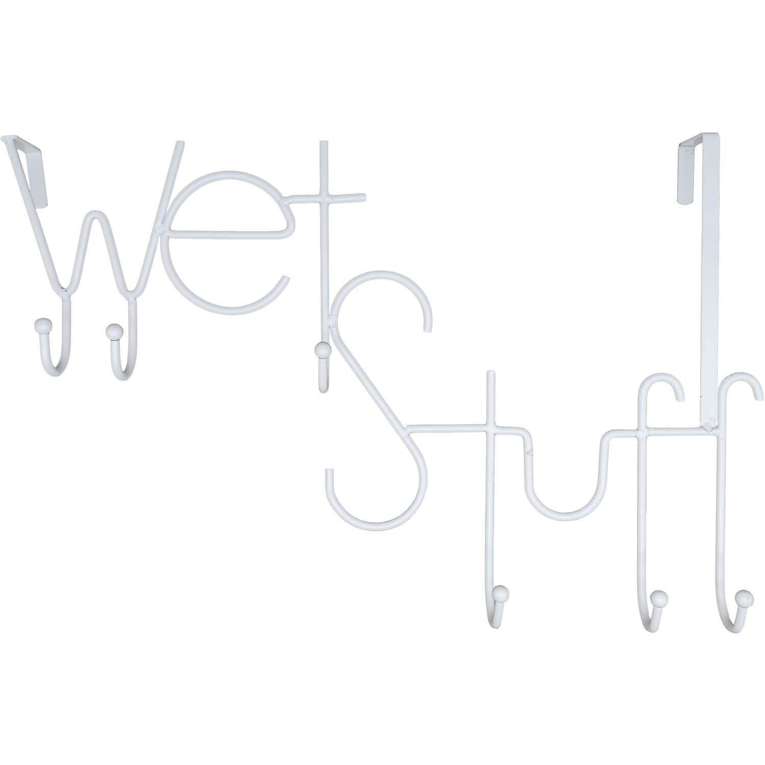 Wet Stuff Over The Door Hooks White Image