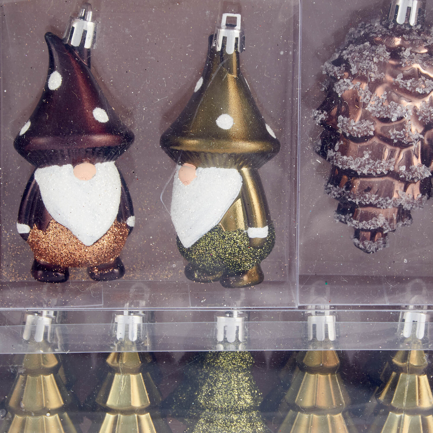 Pack of 40 Amber Charm Bauble Pack Image 3