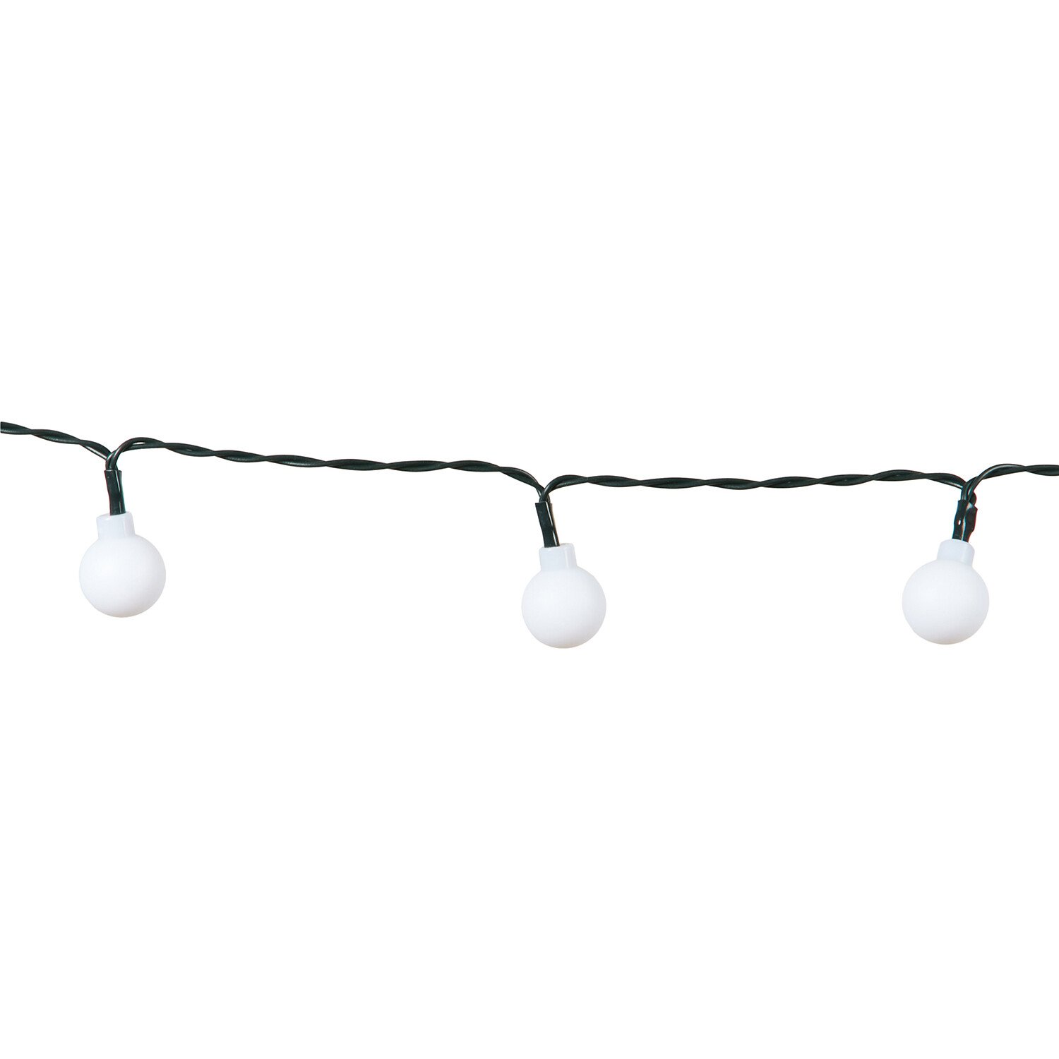 150 LED Bubble Bulb String Light - White / White Image 4