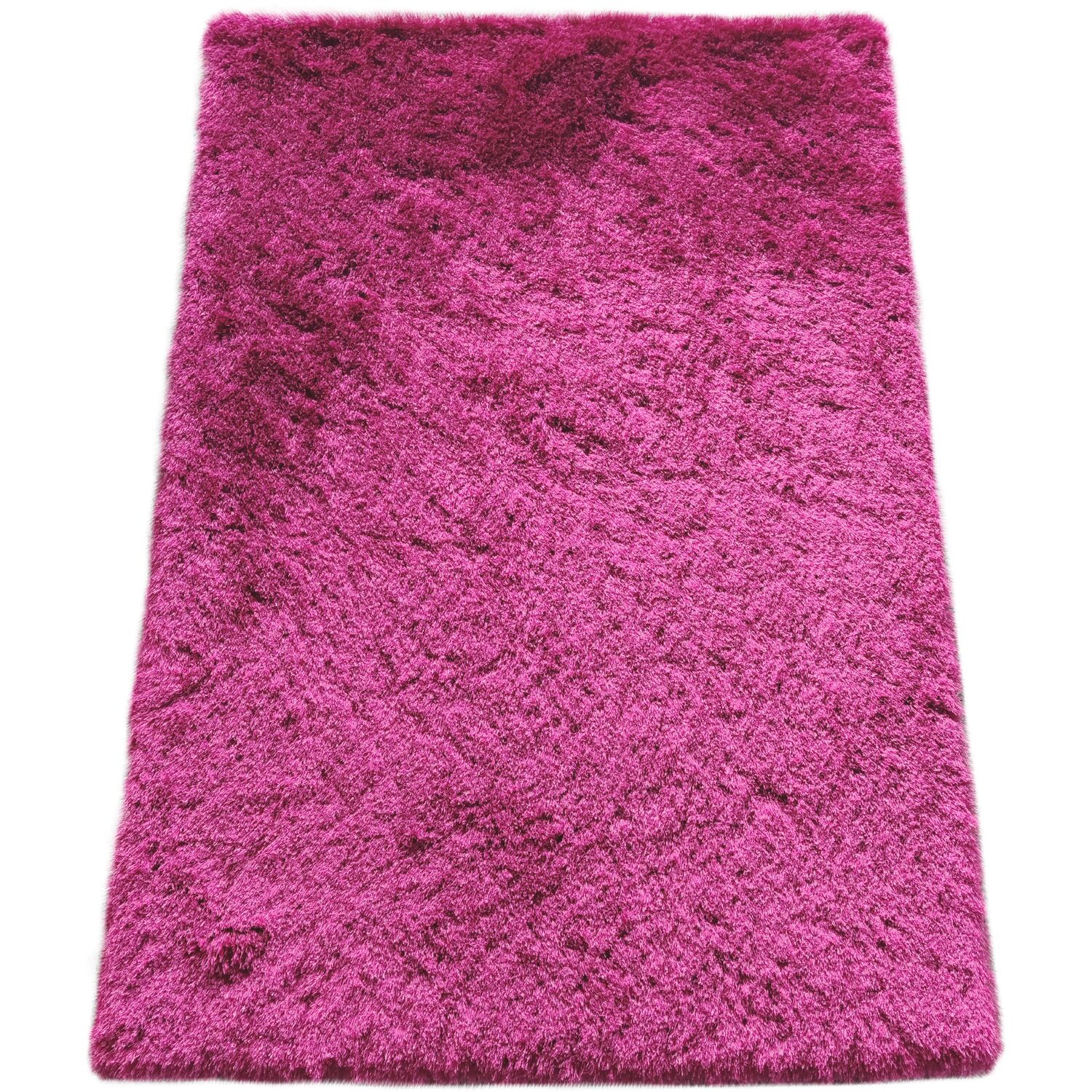 Silky Shaggy Rug - Hot Pink / 170cm Image 1