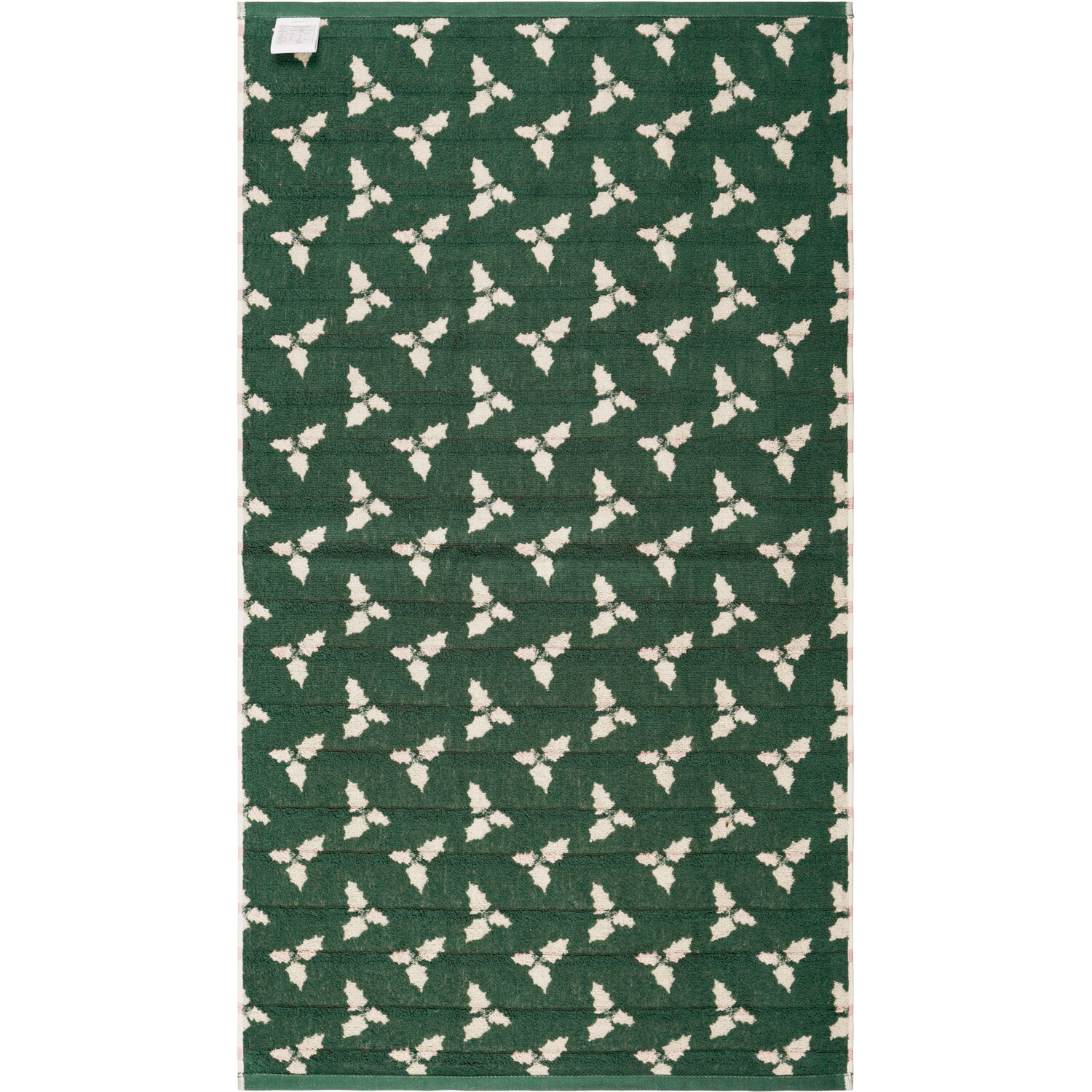 Christmas Holly Towel Cream 80cm Image 2