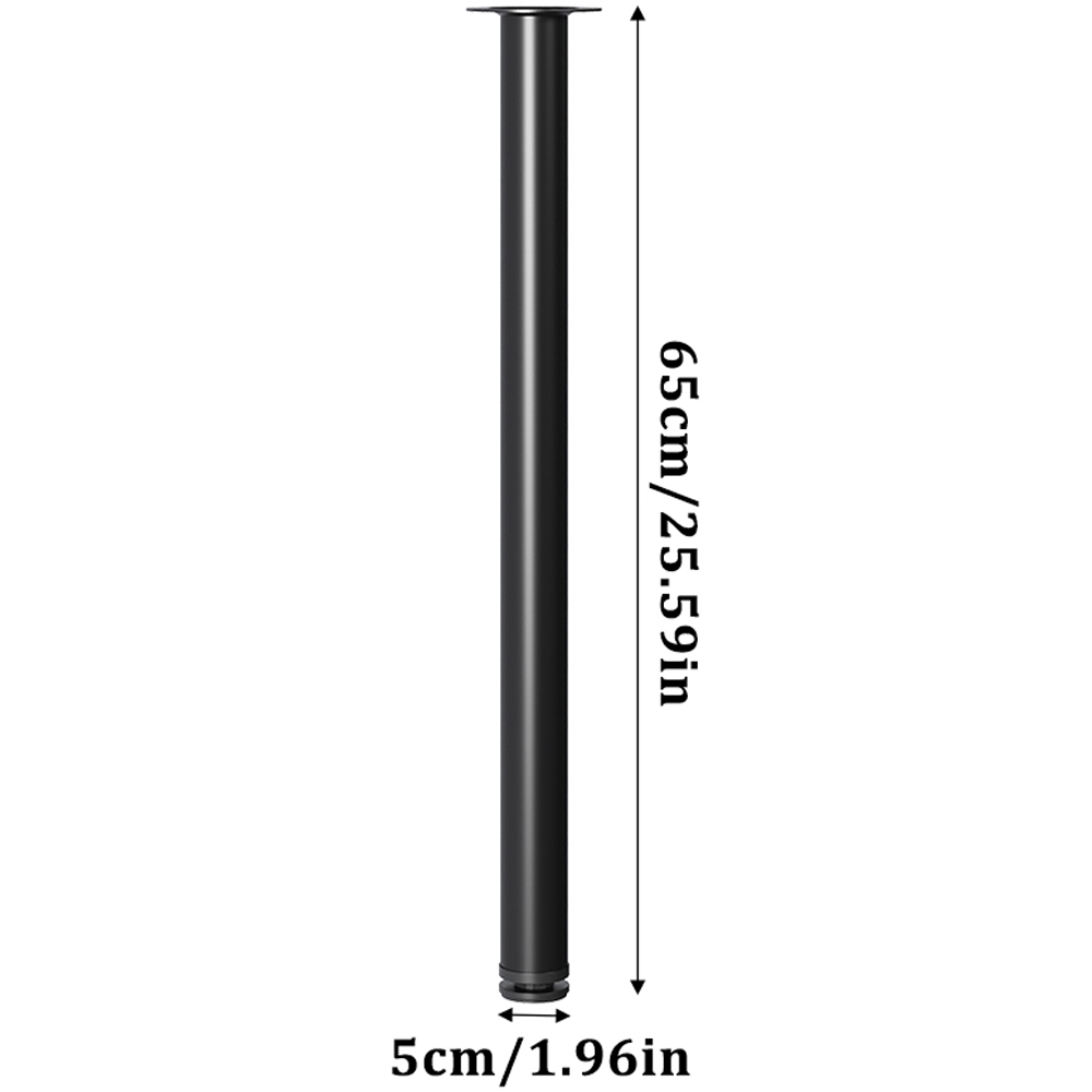 Living and Home Round Metal Table Leg 66cm 4 Pack Image 7