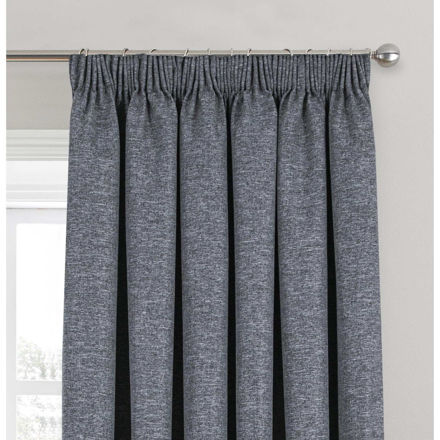 Divante Dusk Blackout Thermal Curtains - Charcoal / 168cm / 137cm Image 3