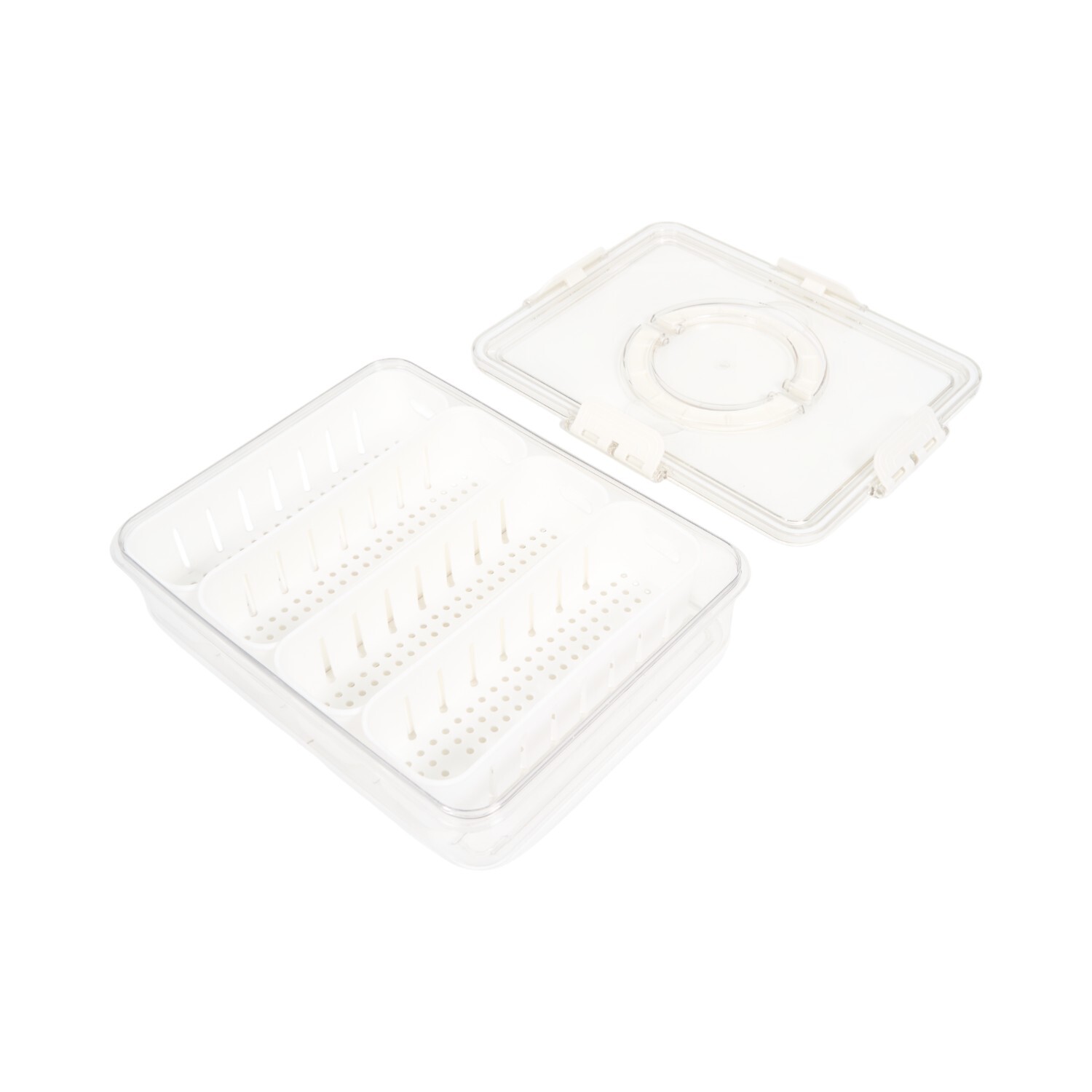 Fridge Storage With Lid and 4 Compartments Image 3