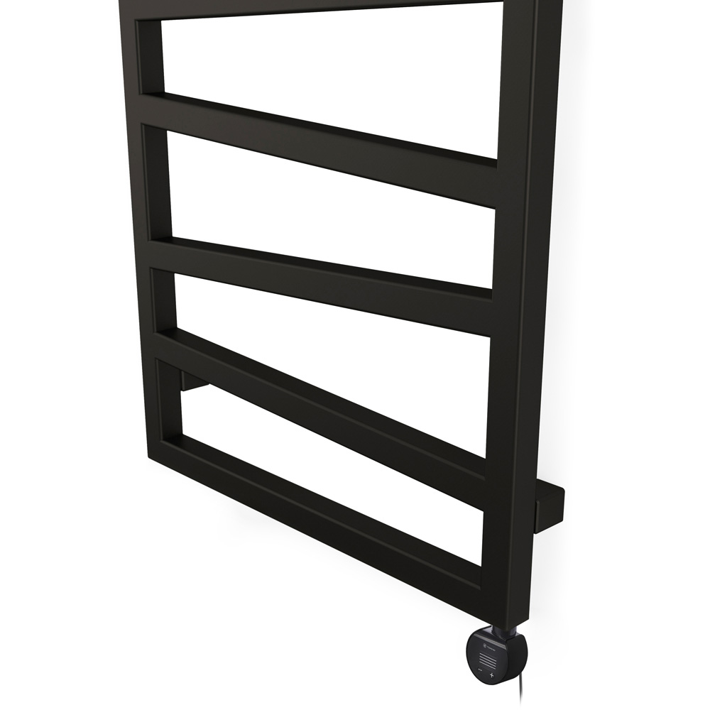 Terma Zig Zag Heban Black Electric Towel Rail with VEO Element Controller 1070 x 500mm Image 4