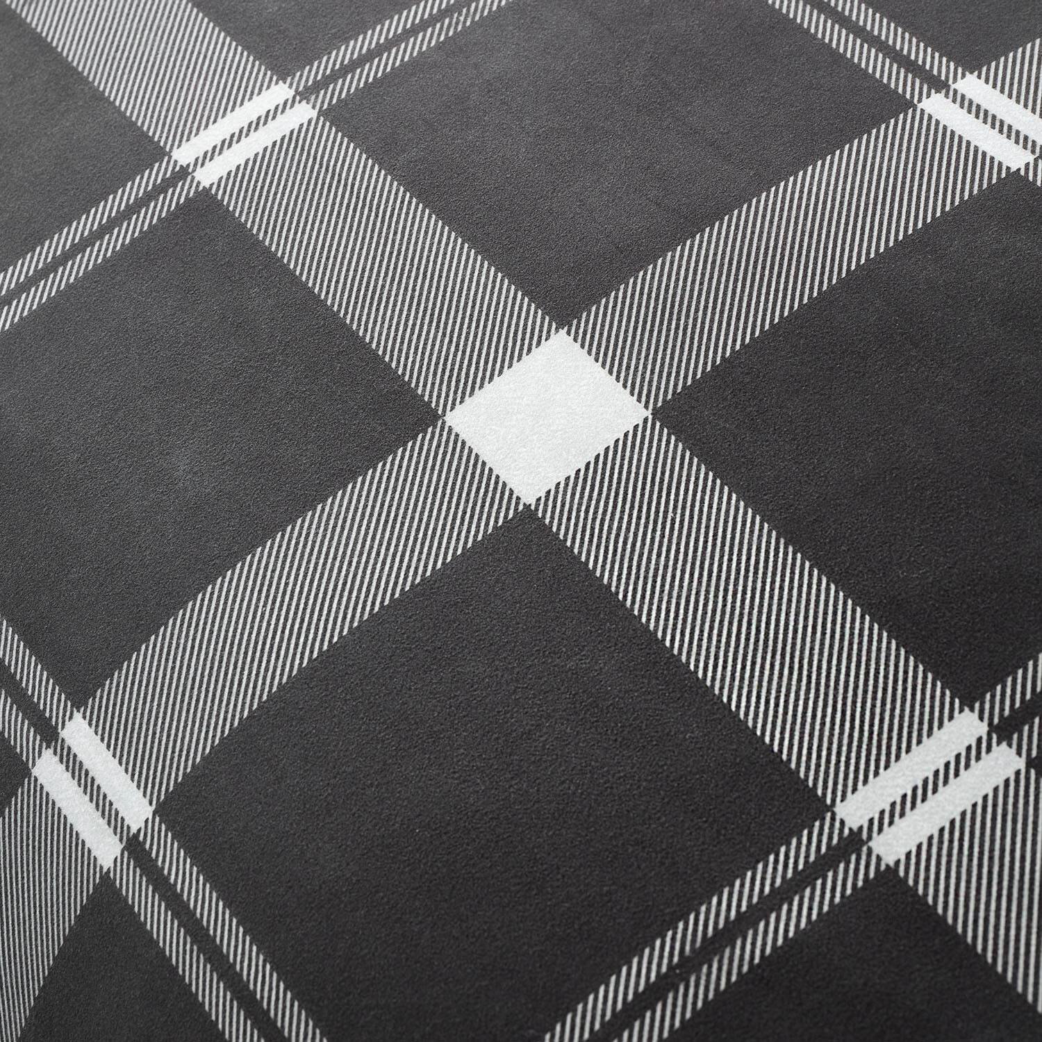 Brodie Check Duvet Set Black and White King Image 4