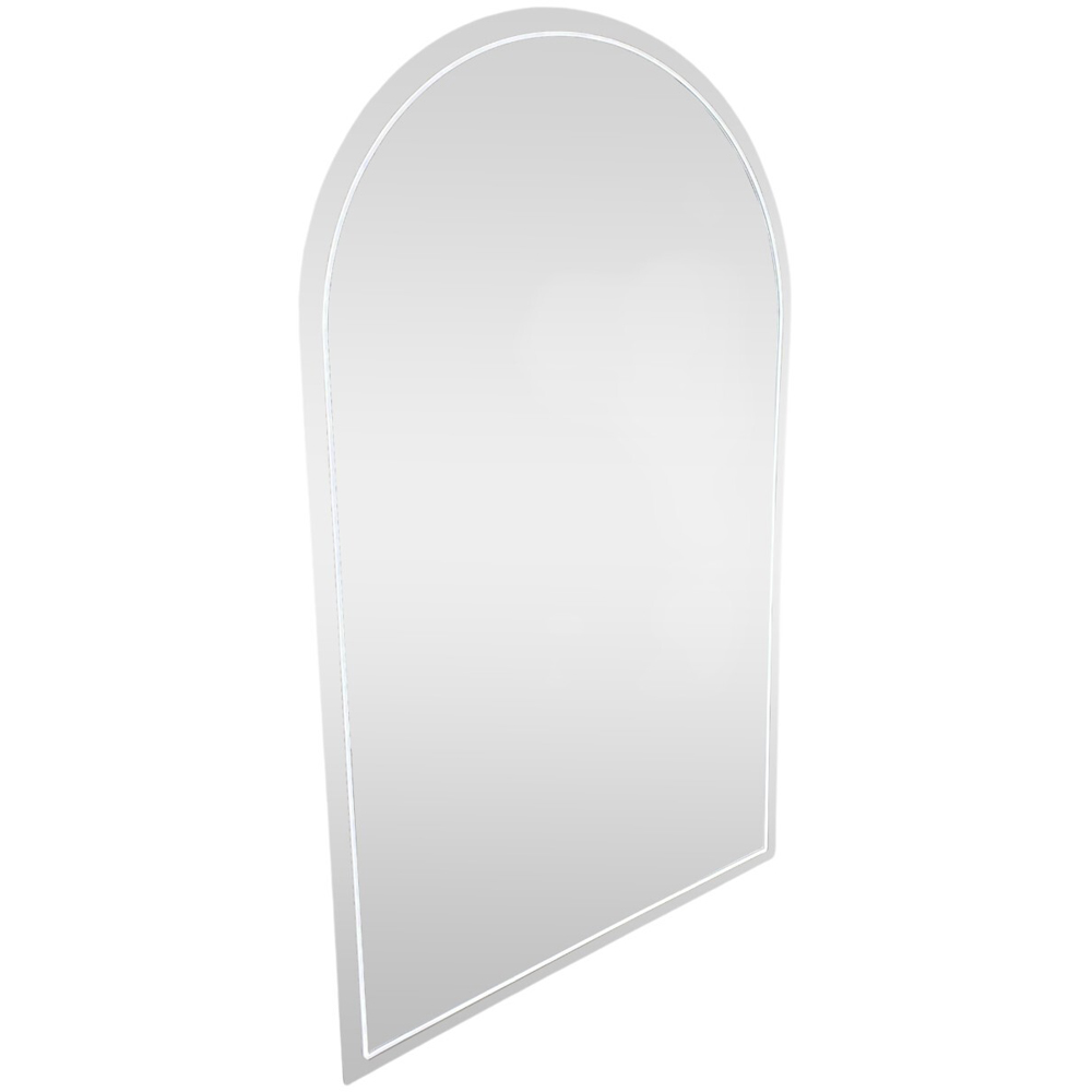 Wide Arch Neon Mirror Silver Image 3