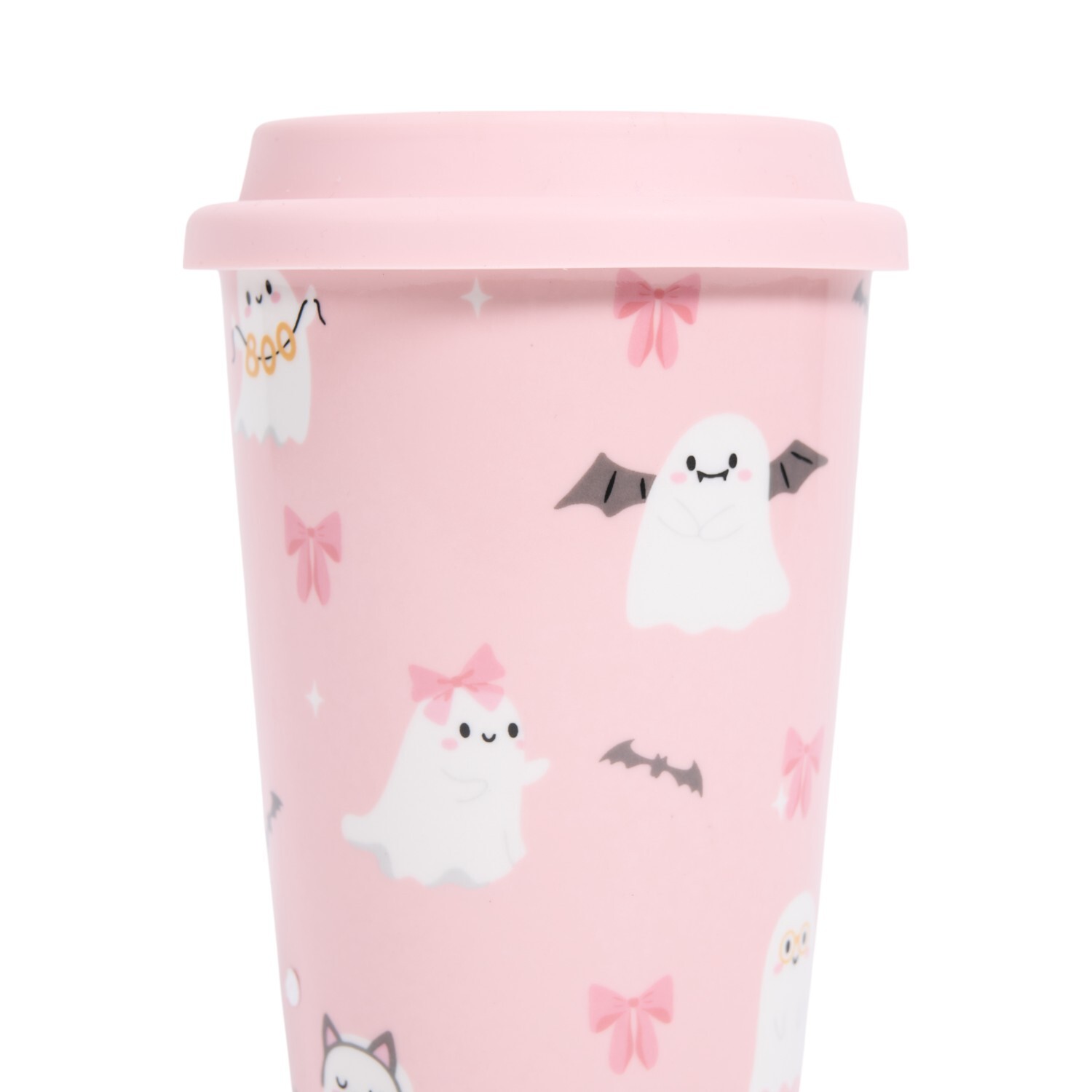 Halloween Print Coffee Cup Pink Image 3