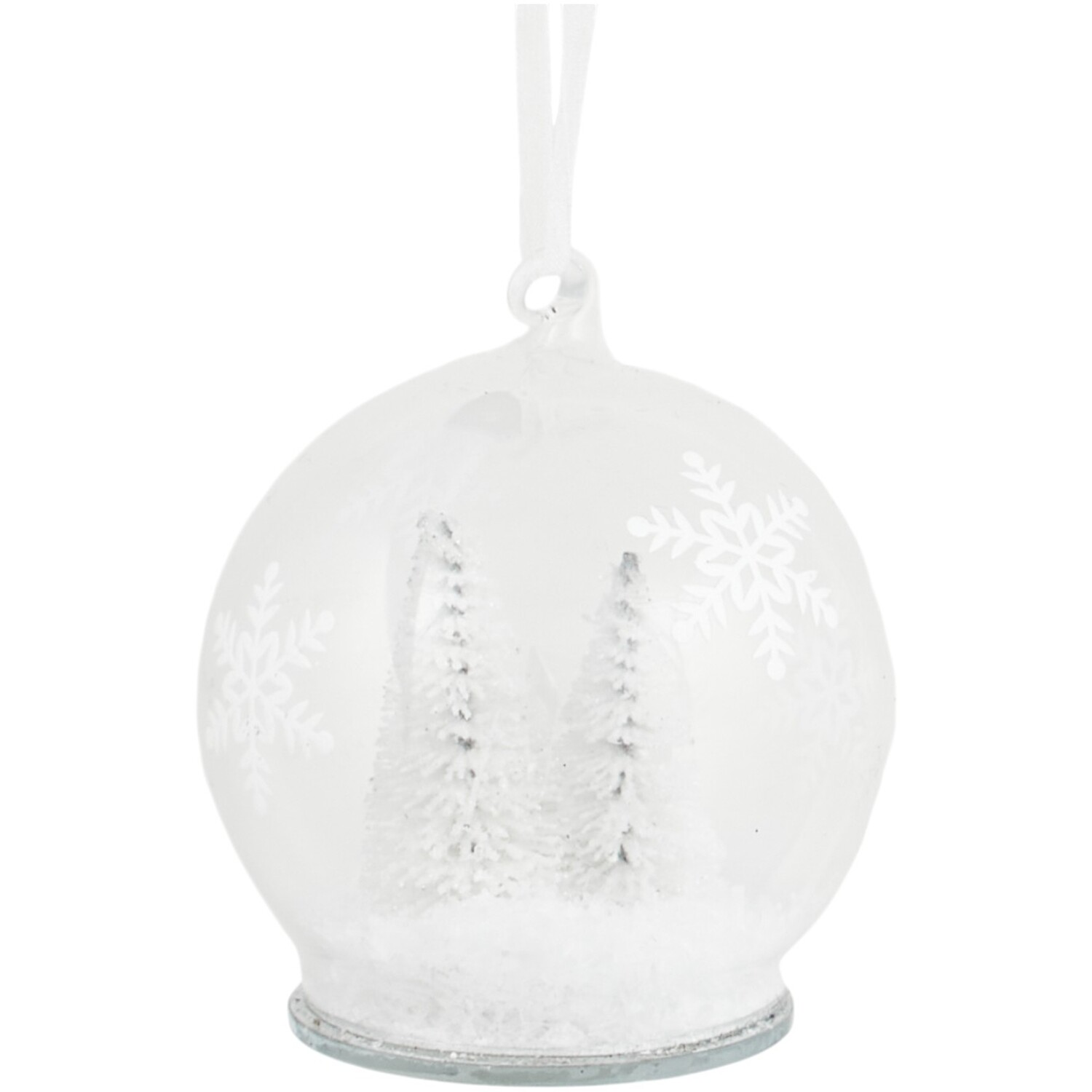 Tree Scene Snowy Bauble Image 6