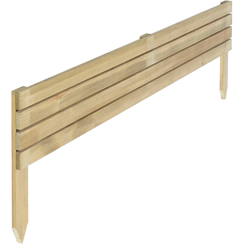 8in Ledbury Slat Edging Pack of 4 Image 2