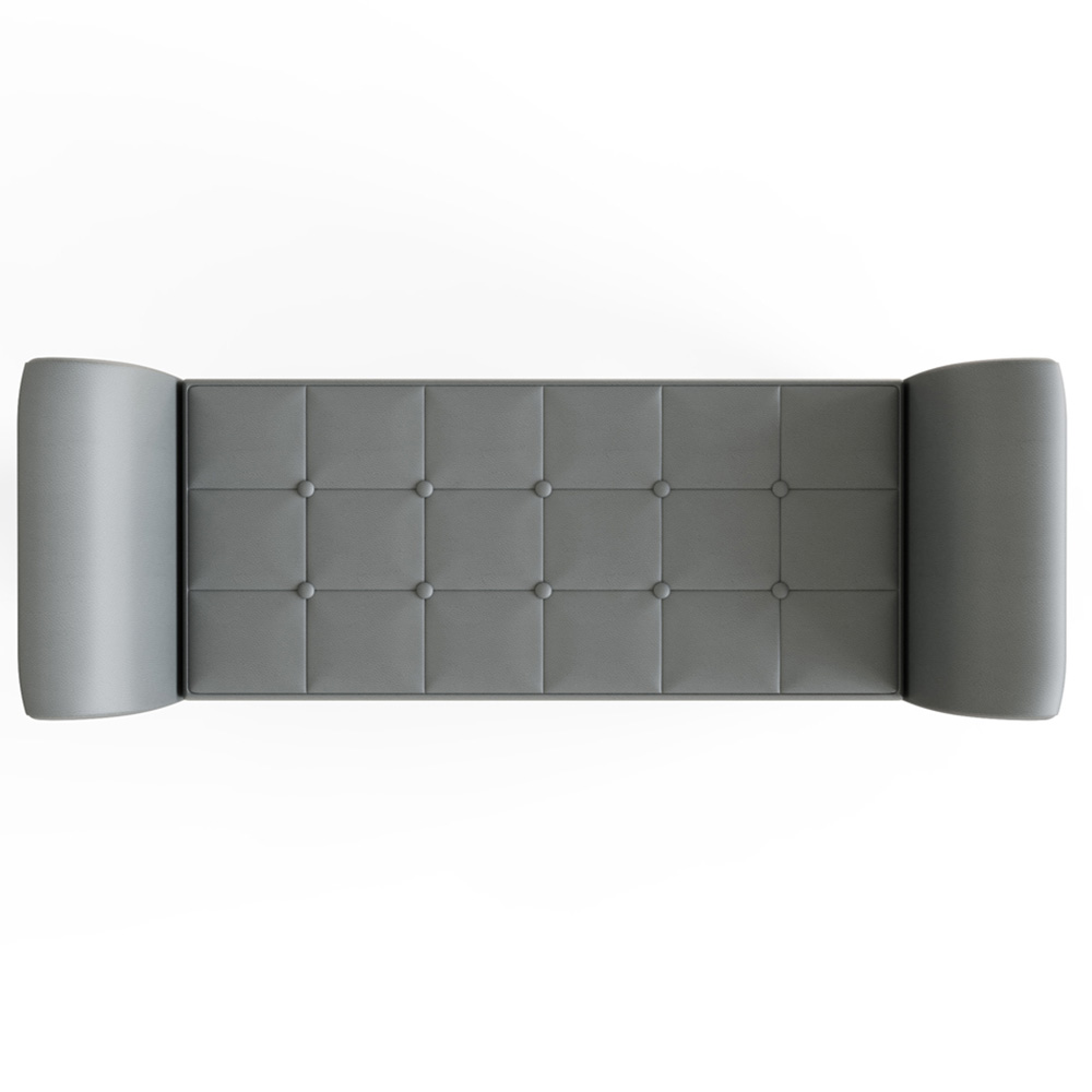 GFW Verona Grey Faux Leather Window Seat Image 5