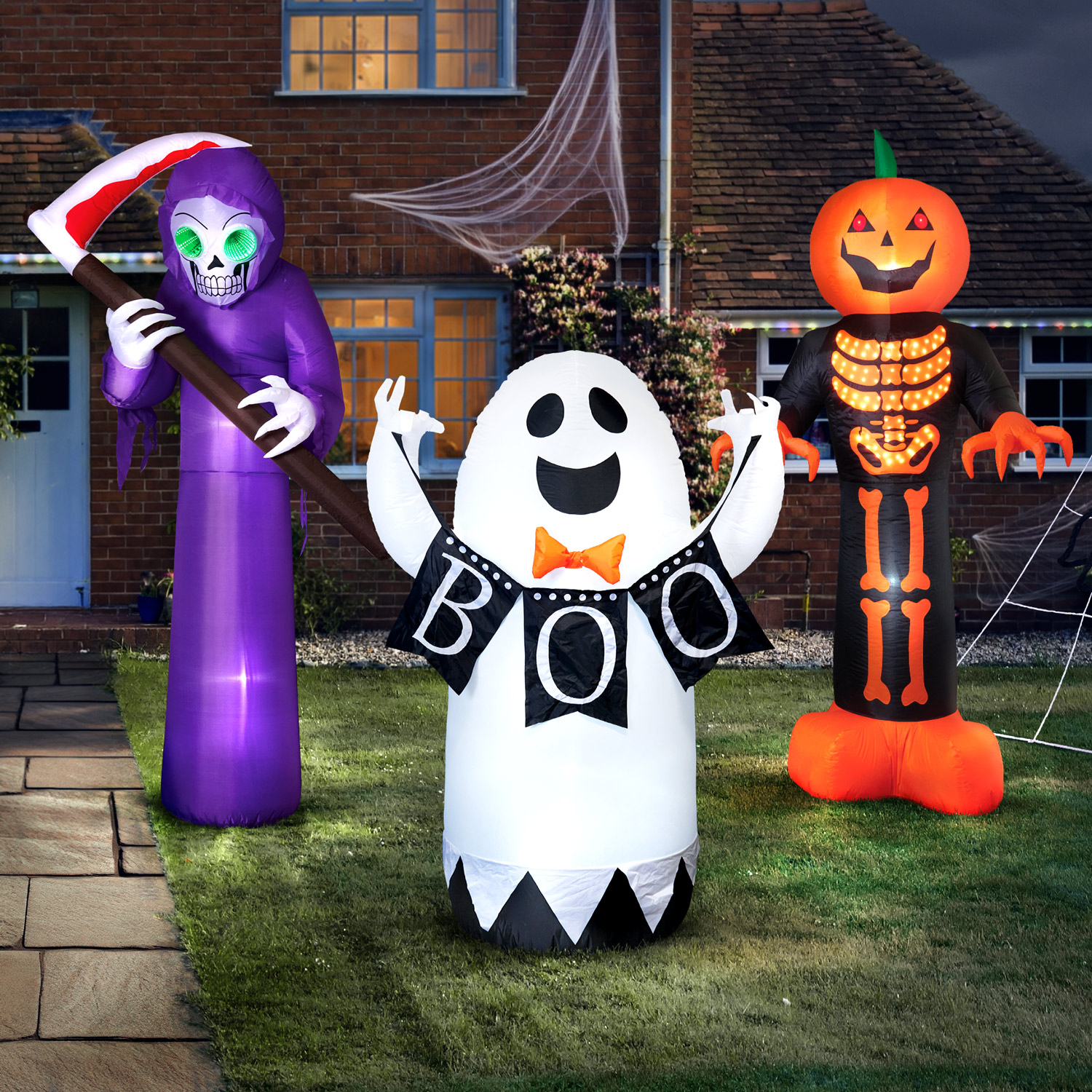 Halloween Inflatable Pumpkin Man Image 2