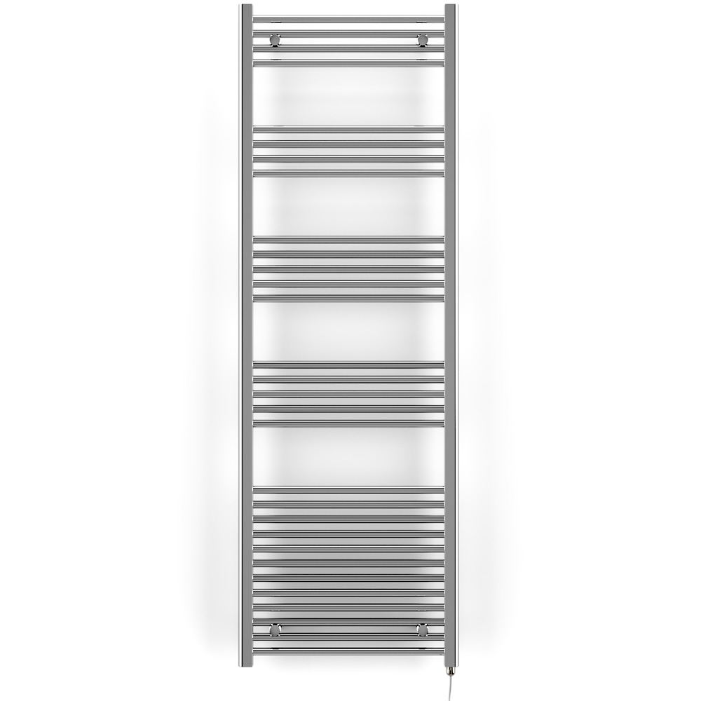 Terma Leo E 2046BTU Chrome Electric Fixed Temperature Towel Rail 1800 x 600mm Image 3