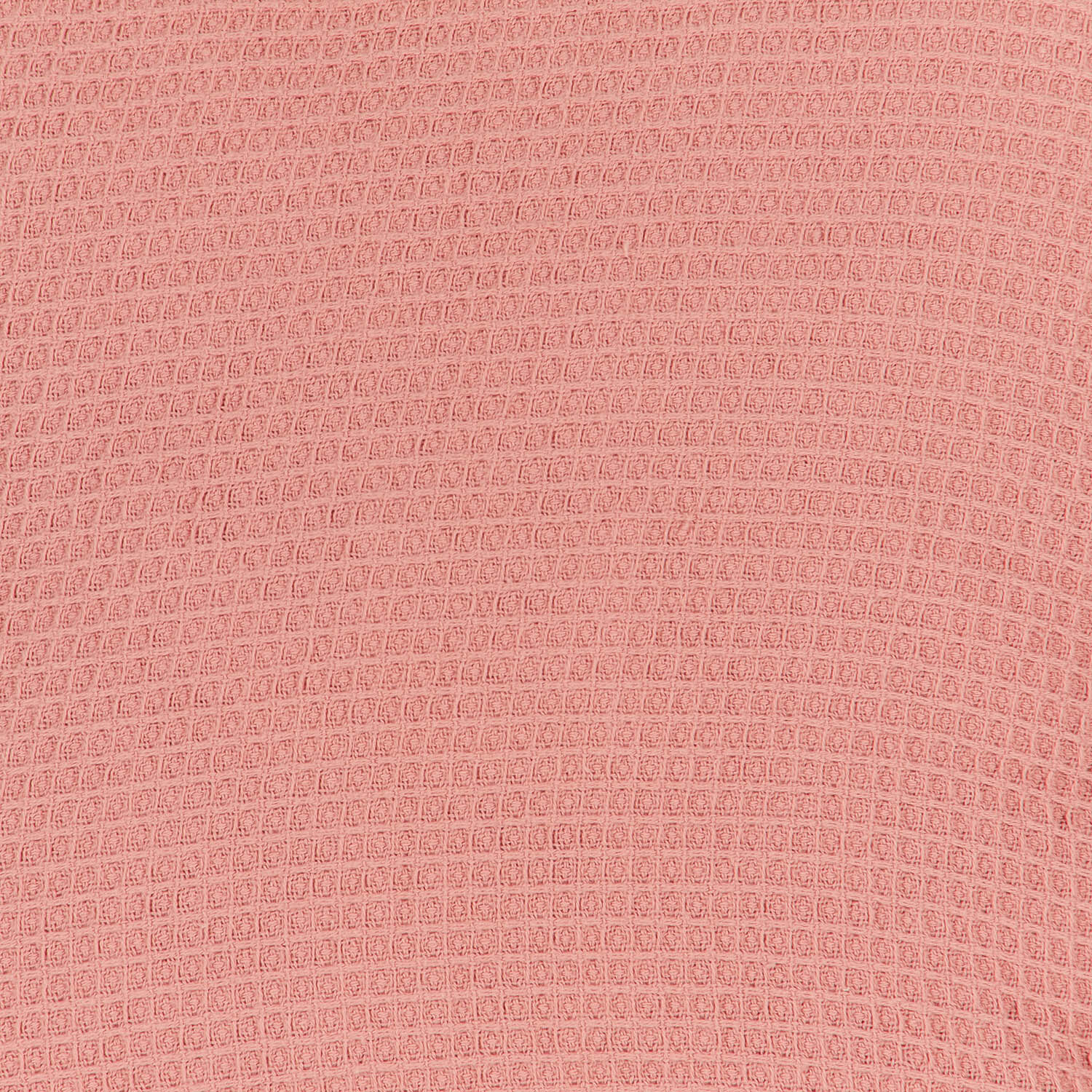 Cotton Waffle Square Cushion - Terracotta Image 4