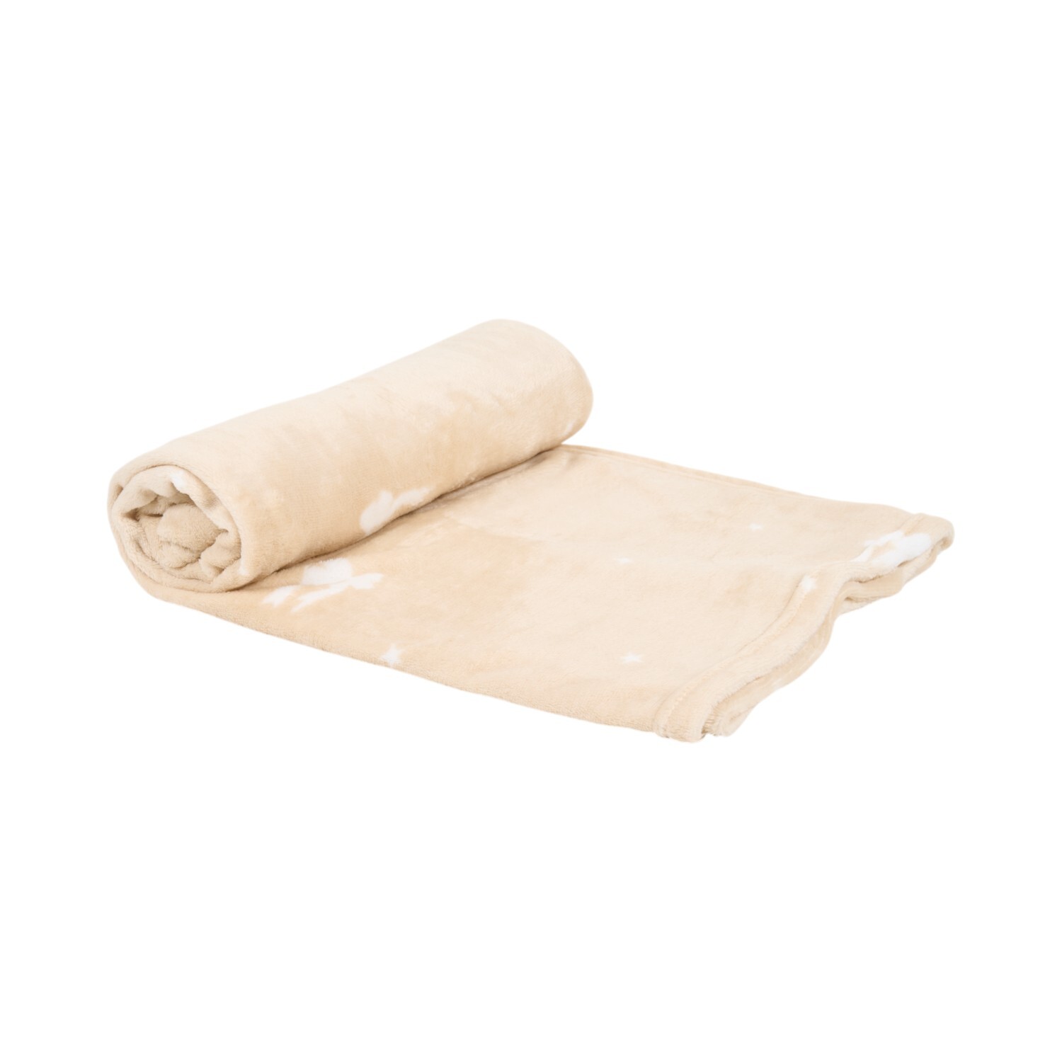 Bows Printed Fleece Throw Natural Image 3