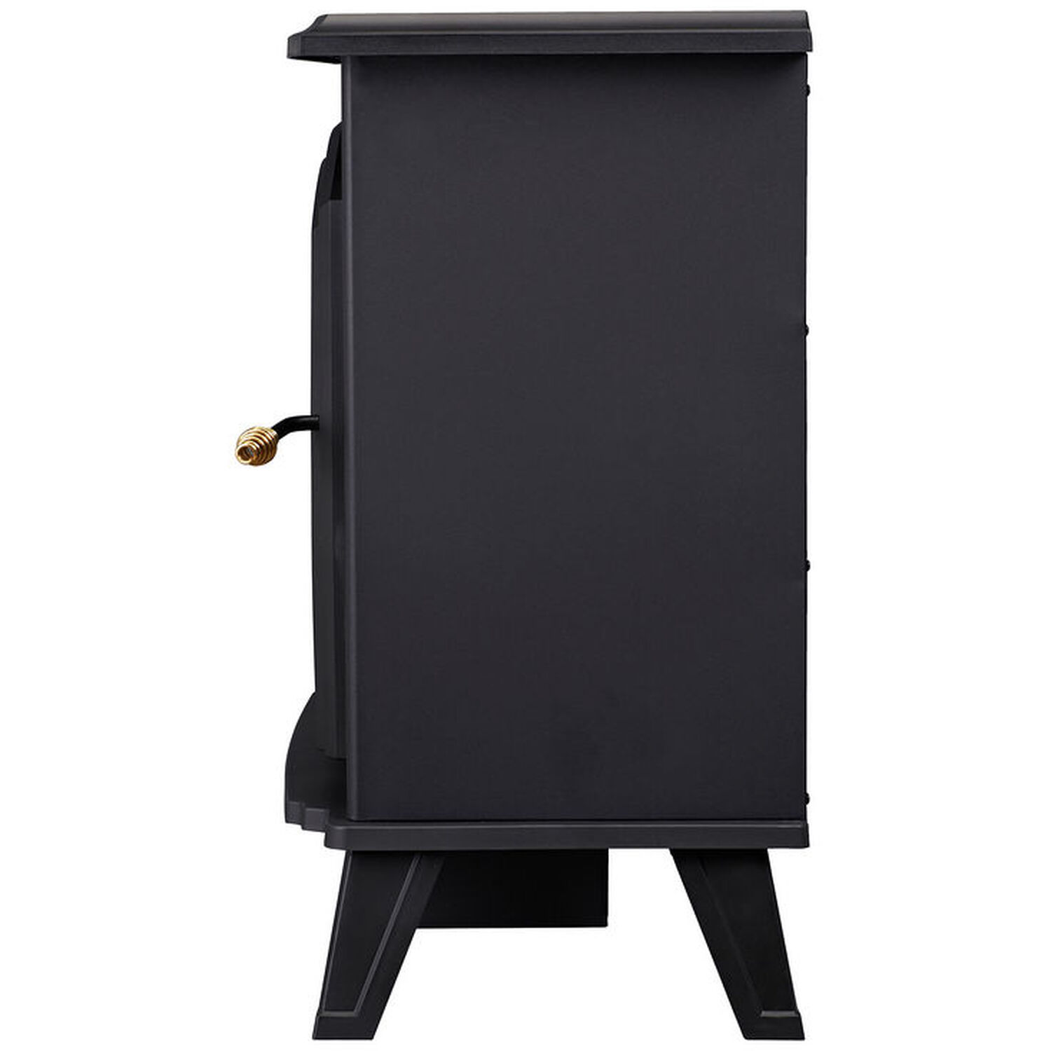 My Home Large Log Effect Stove Heater Black Image 4