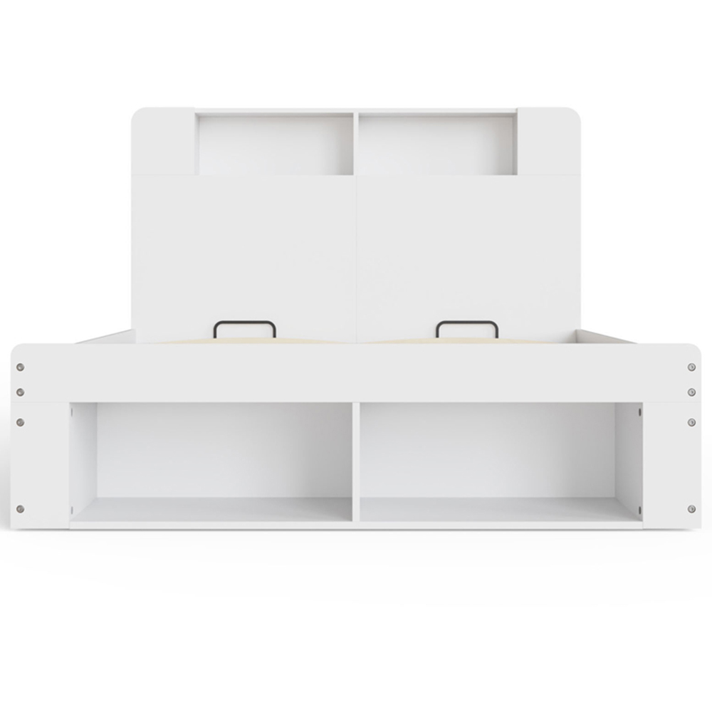 GFW Anya King Size White Integrated Storage Ottoman Bed Image 5
