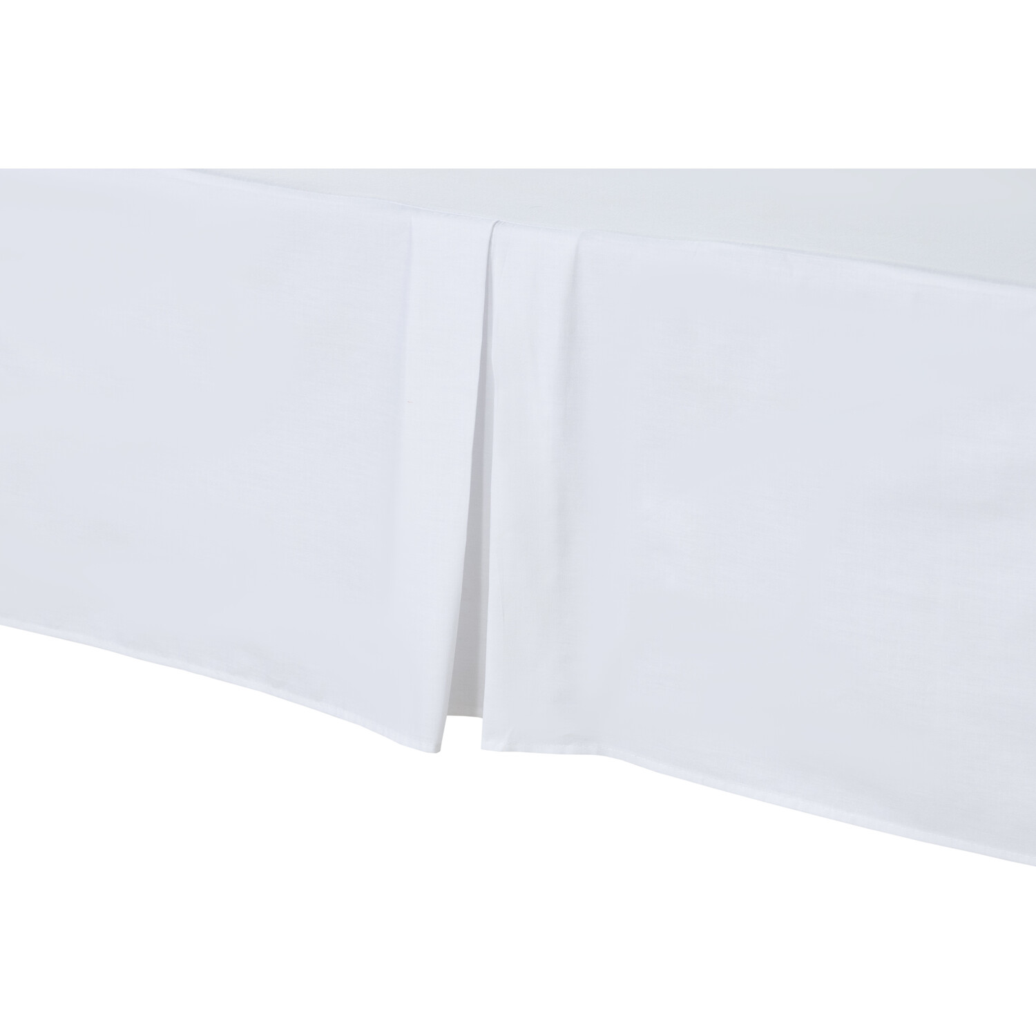 My Home Polycotton Valance Bed Sheet - White / King Image 3