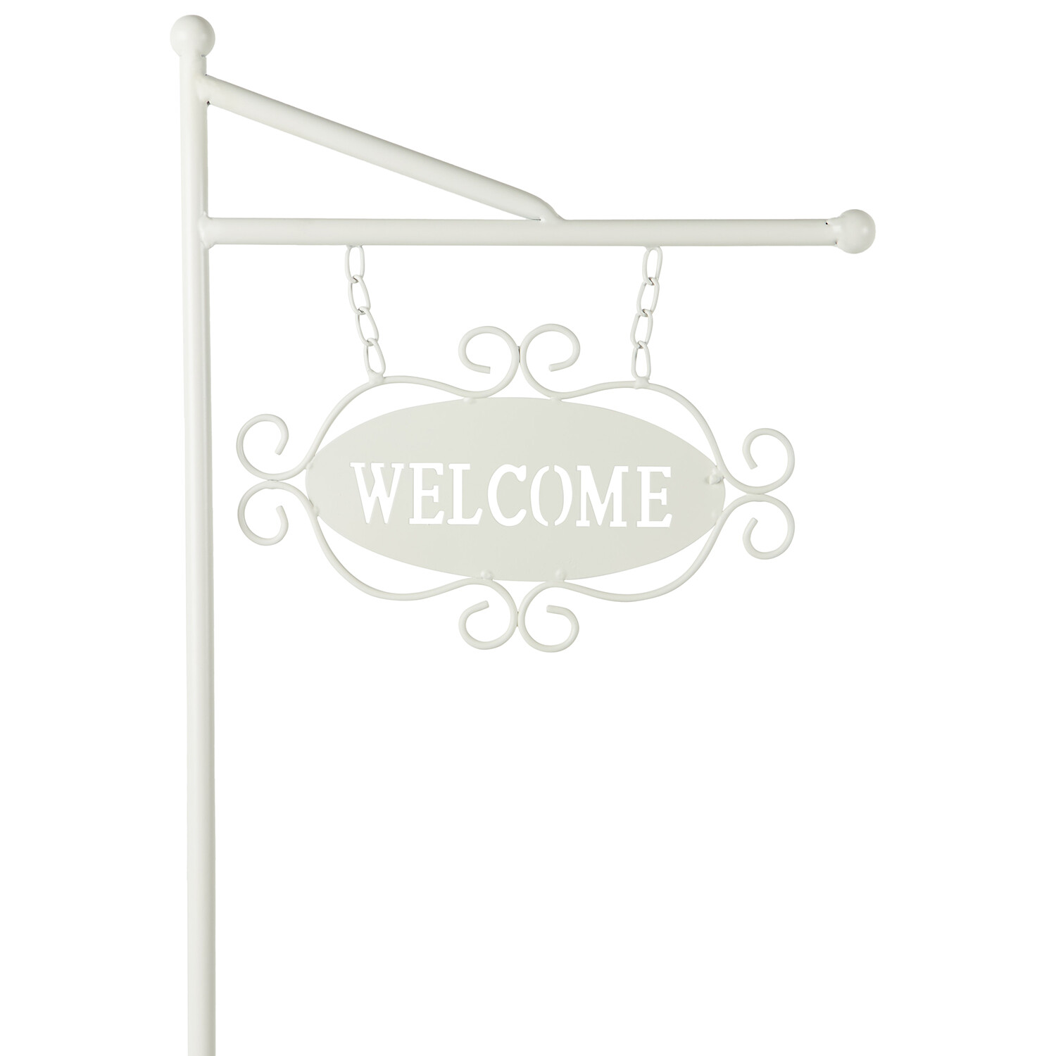Welcome Flower Planter - White Image 4