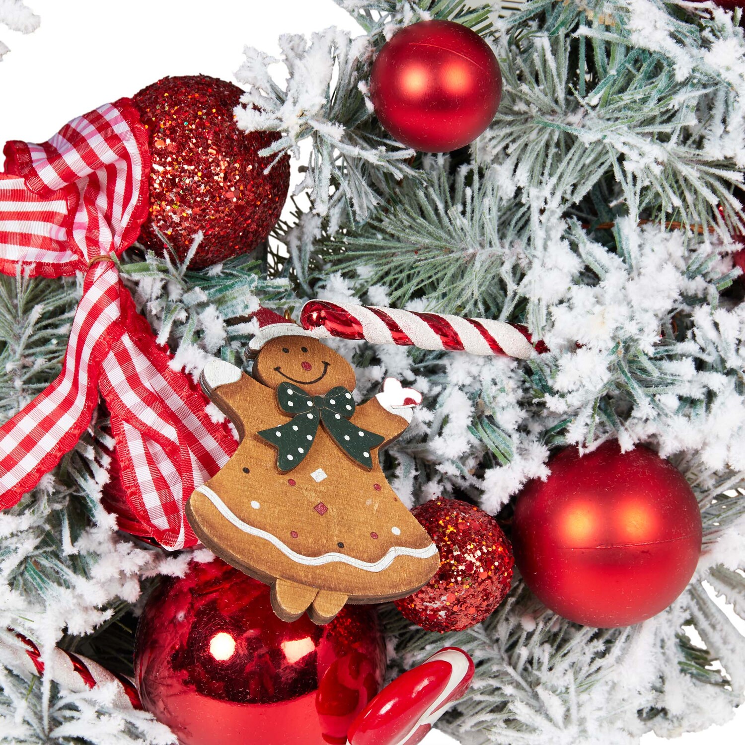 Candy Cane & Gingerbread Wreath Image 2