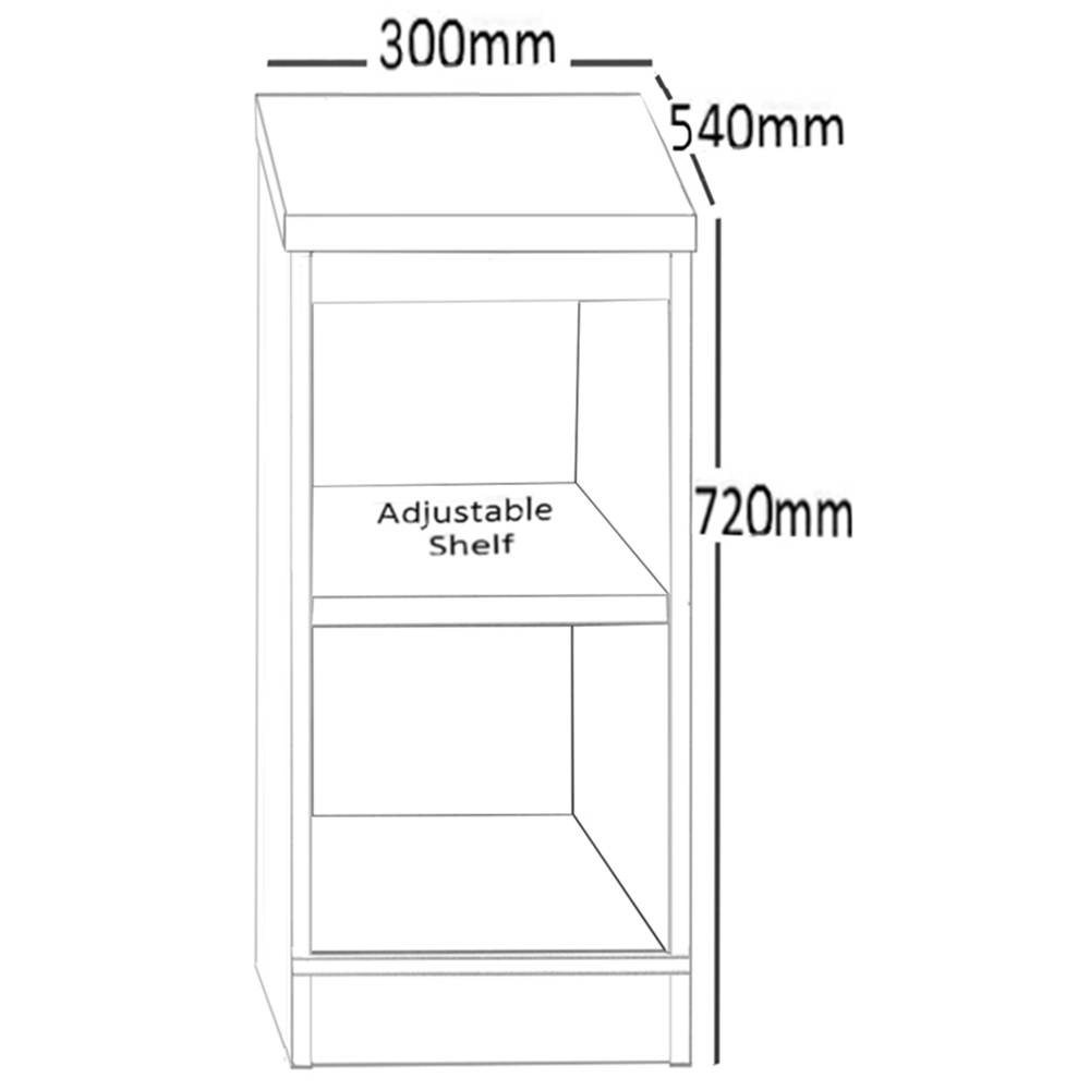R White Cabinets 2 Shelf White Desk Height Wide Bookcase Image 5