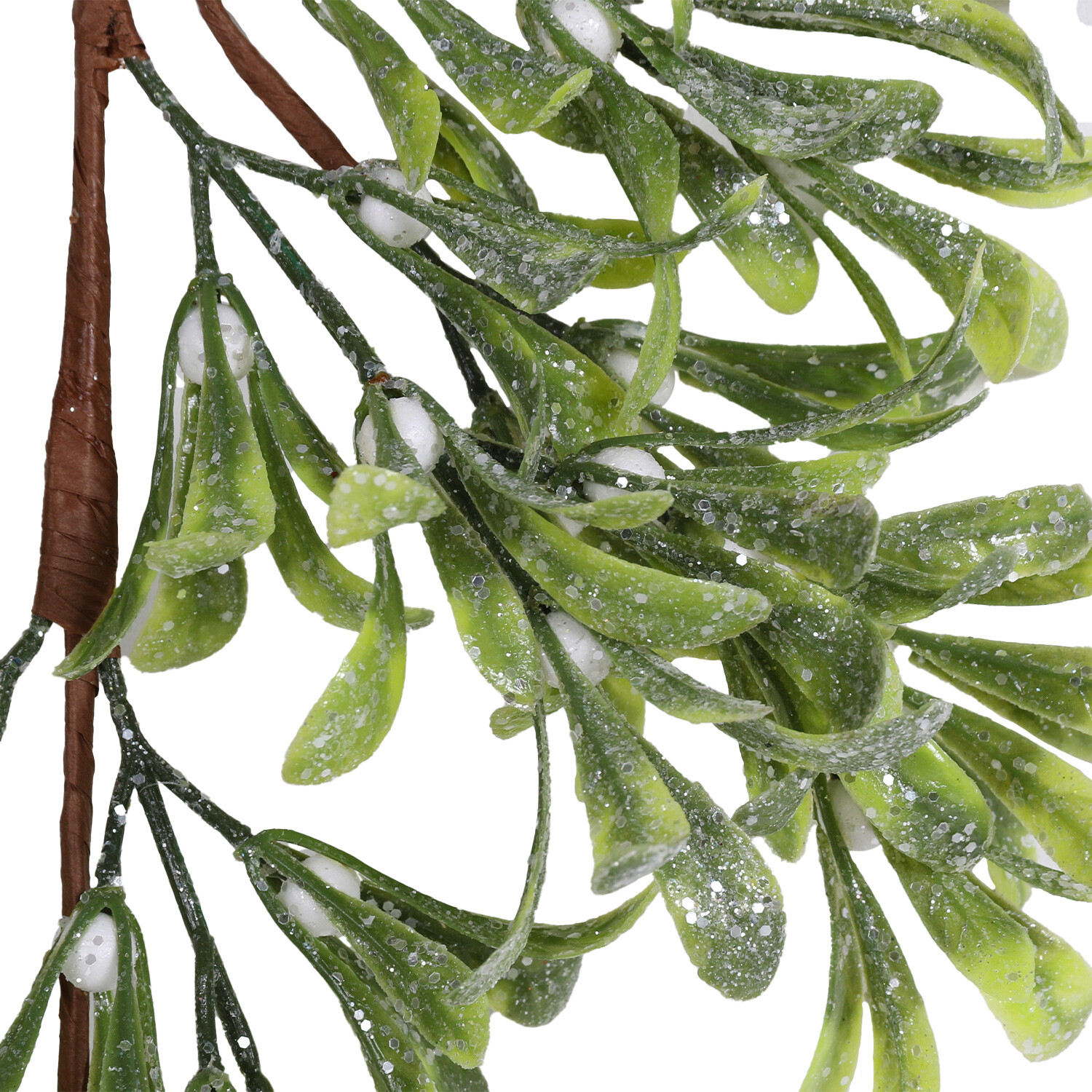 Green Glitter Teardrop and Berries Pick Image 2