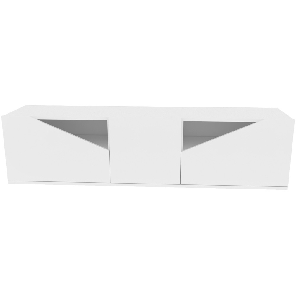 Decorotika Carson 3 Door White TV Unit Image 5