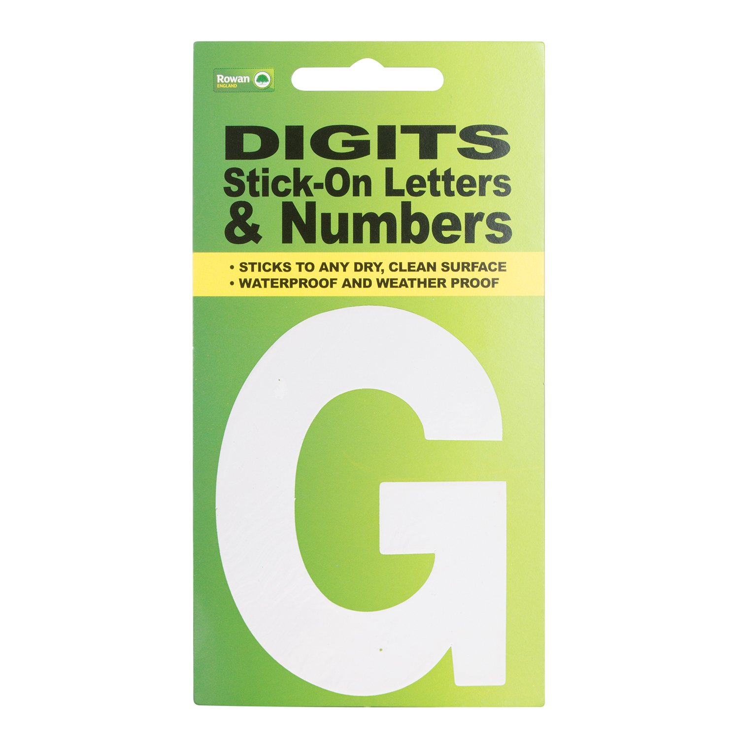 White Stick On Letter - G Image