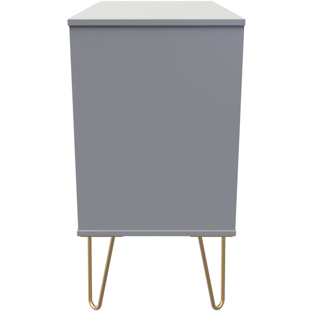 Crowndale Cube 3 Drawer Dusk Grey Chest of Drawers Ready Assembled Image 4