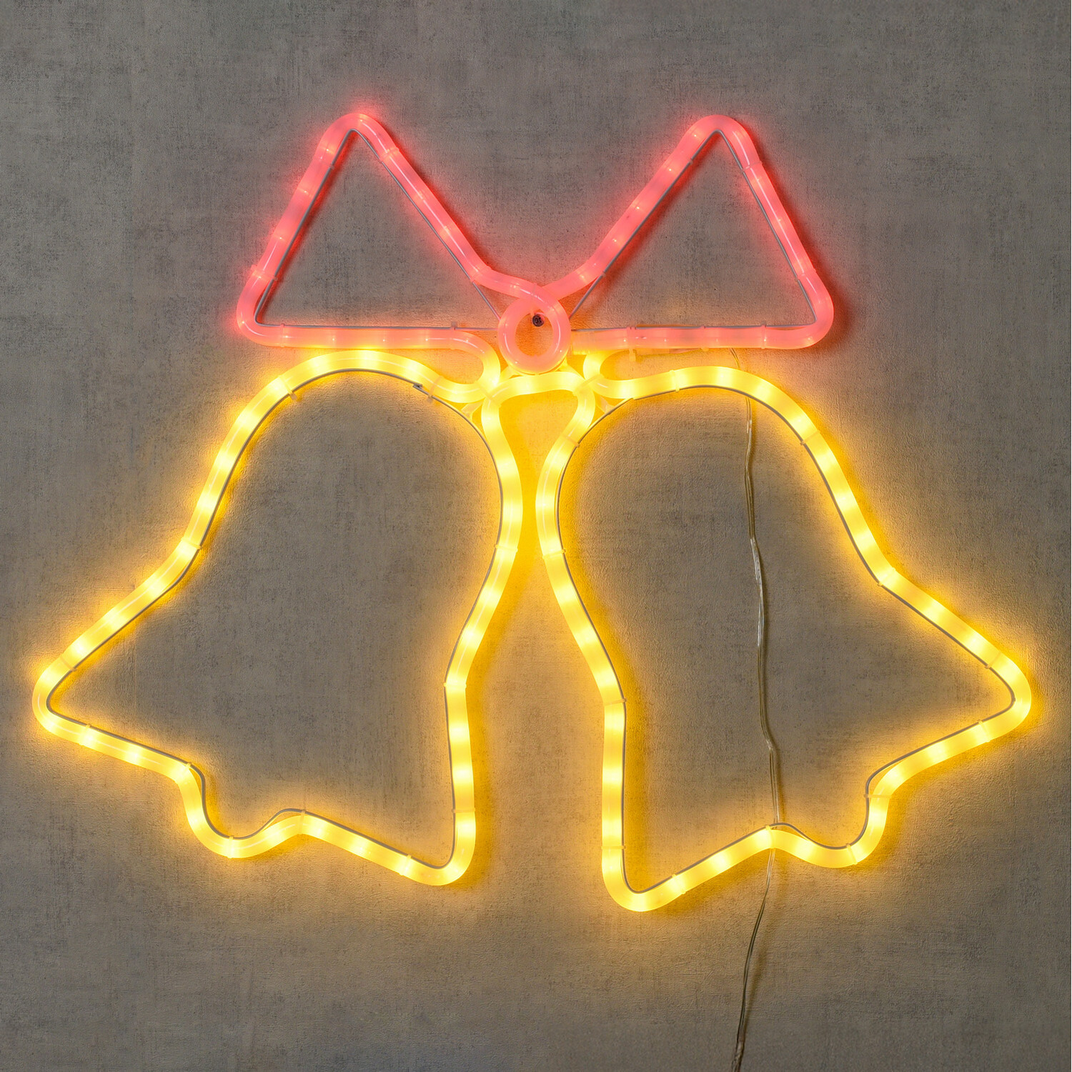 Bow Bell LED Rope LightRed and White Image 3