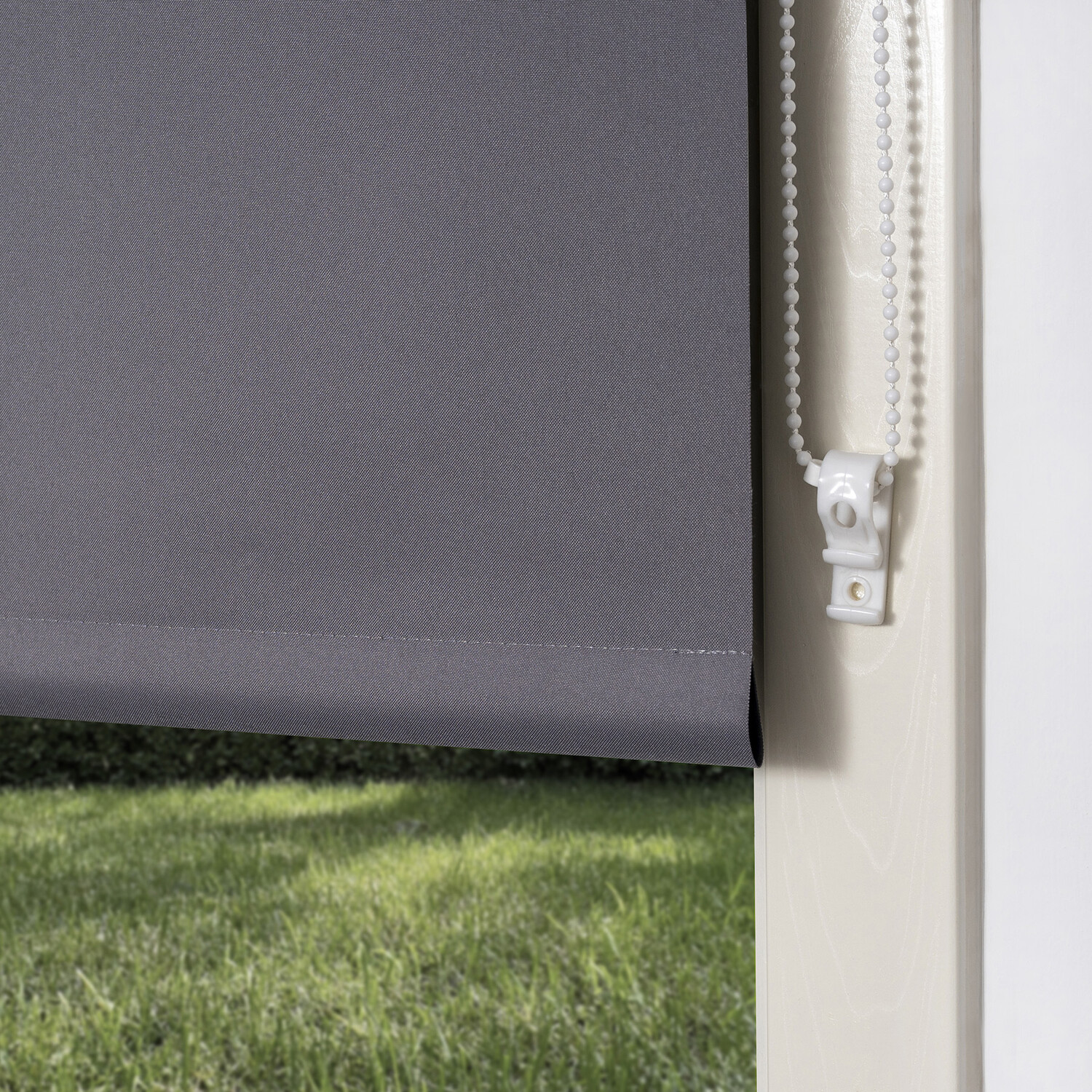 Plain Blackout Blinds - Moon Grey / 120cm Image 2