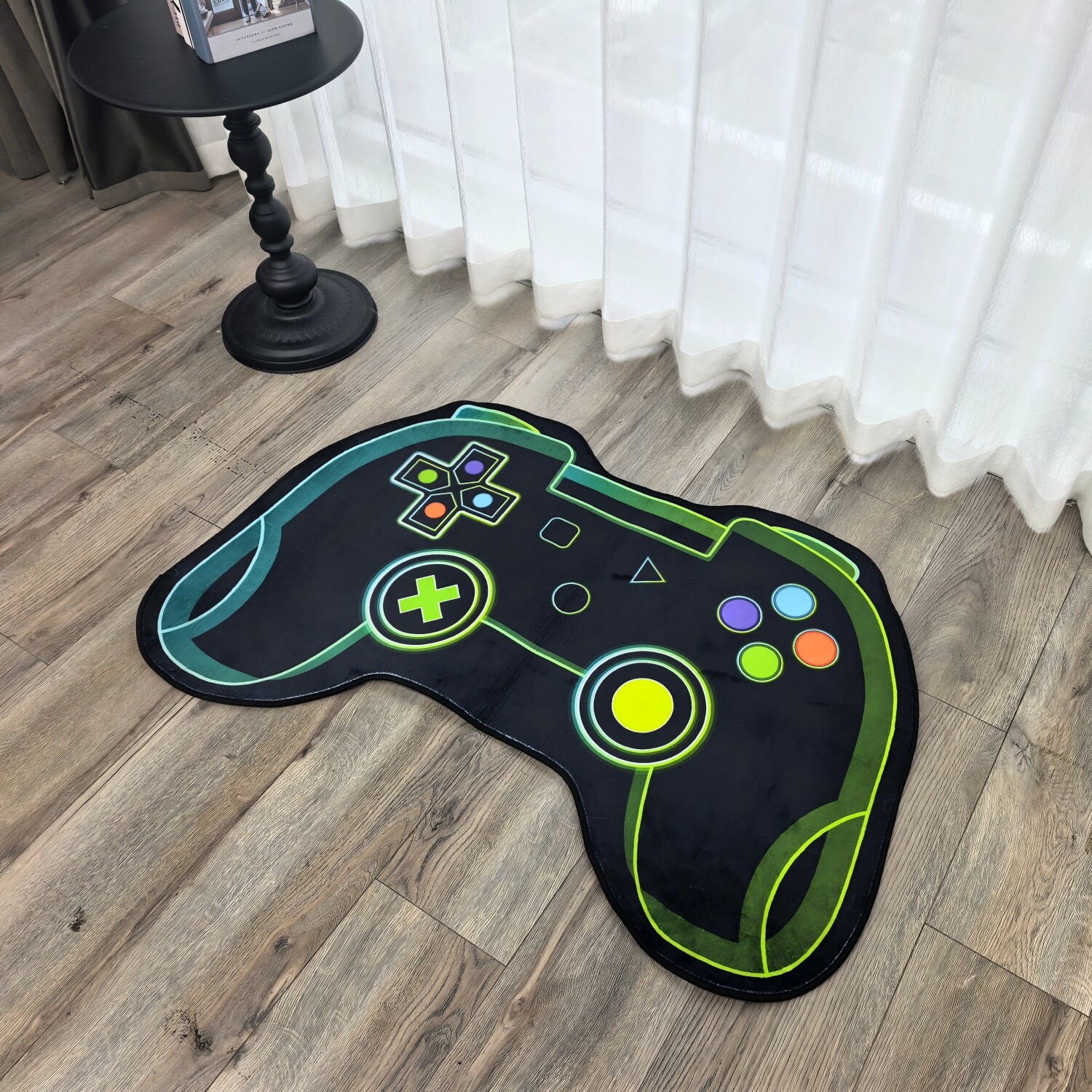 Game Controller Rug Black Image 3
