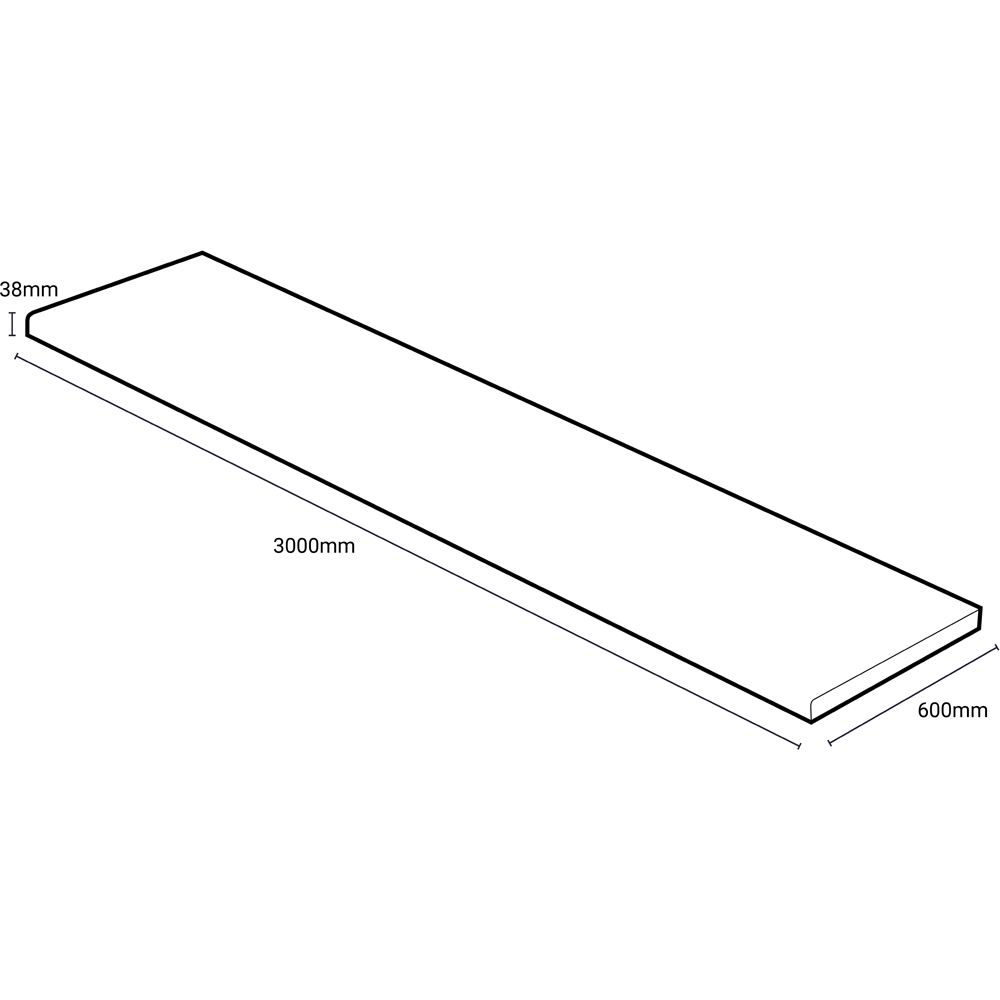 Omega Classic Cassata Postformed Laminate Worktop 3000 x 600 x 38mm Image 4