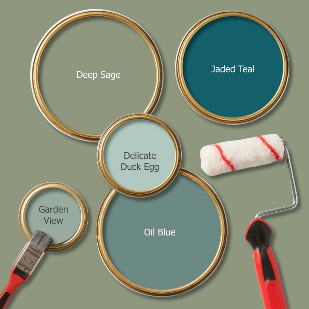 Wilko Walls & Ceilings Deep Sage Matt Emulsion Paint 2.5L Image 7