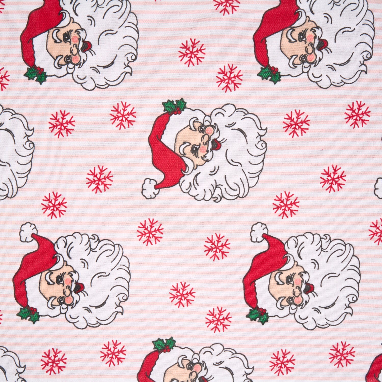 Santa Print Table Runner Pink Image 3